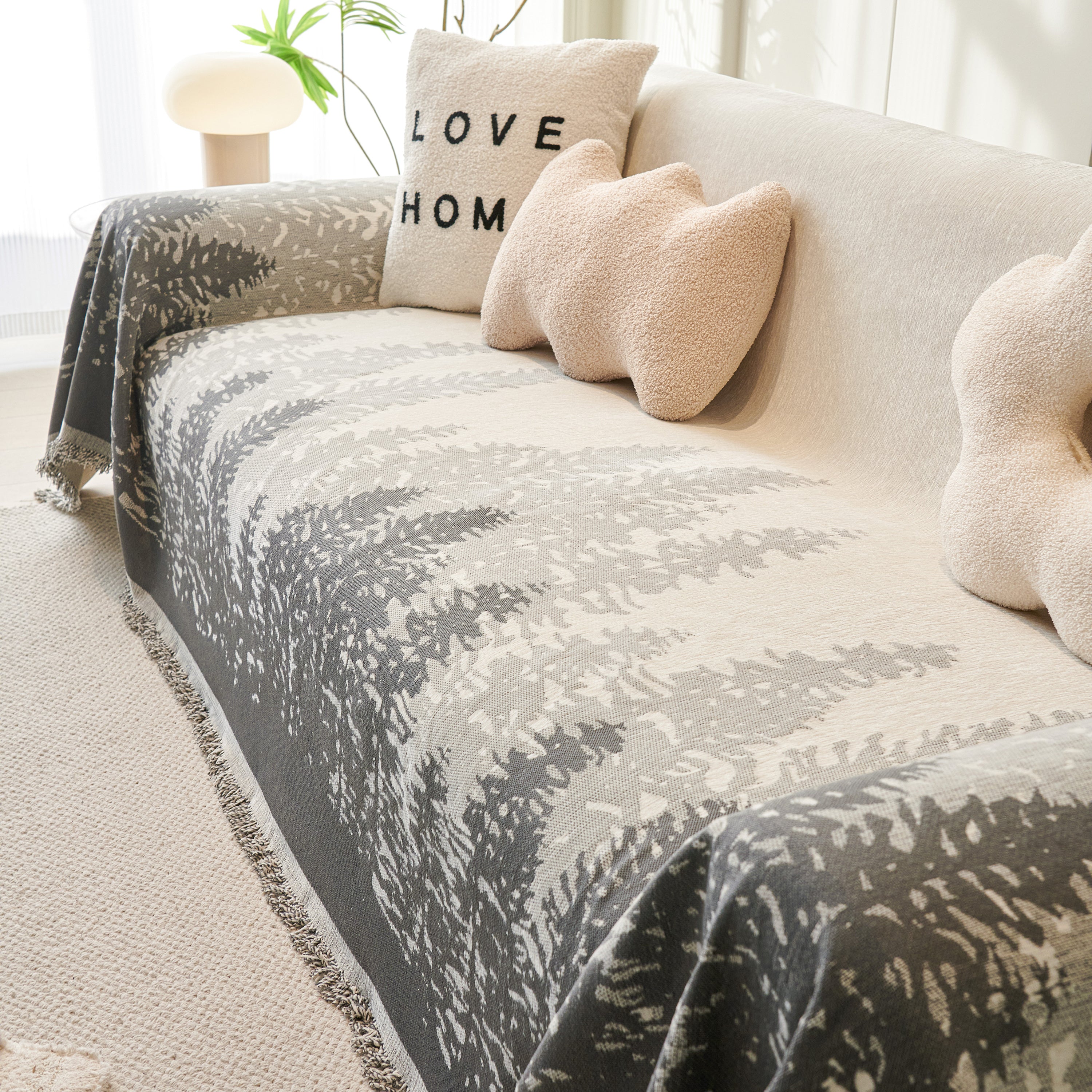Chenille Grove Sofa Cover Blanket Furniture Protector, Couch Protector Sofa Throw Cover For Couches