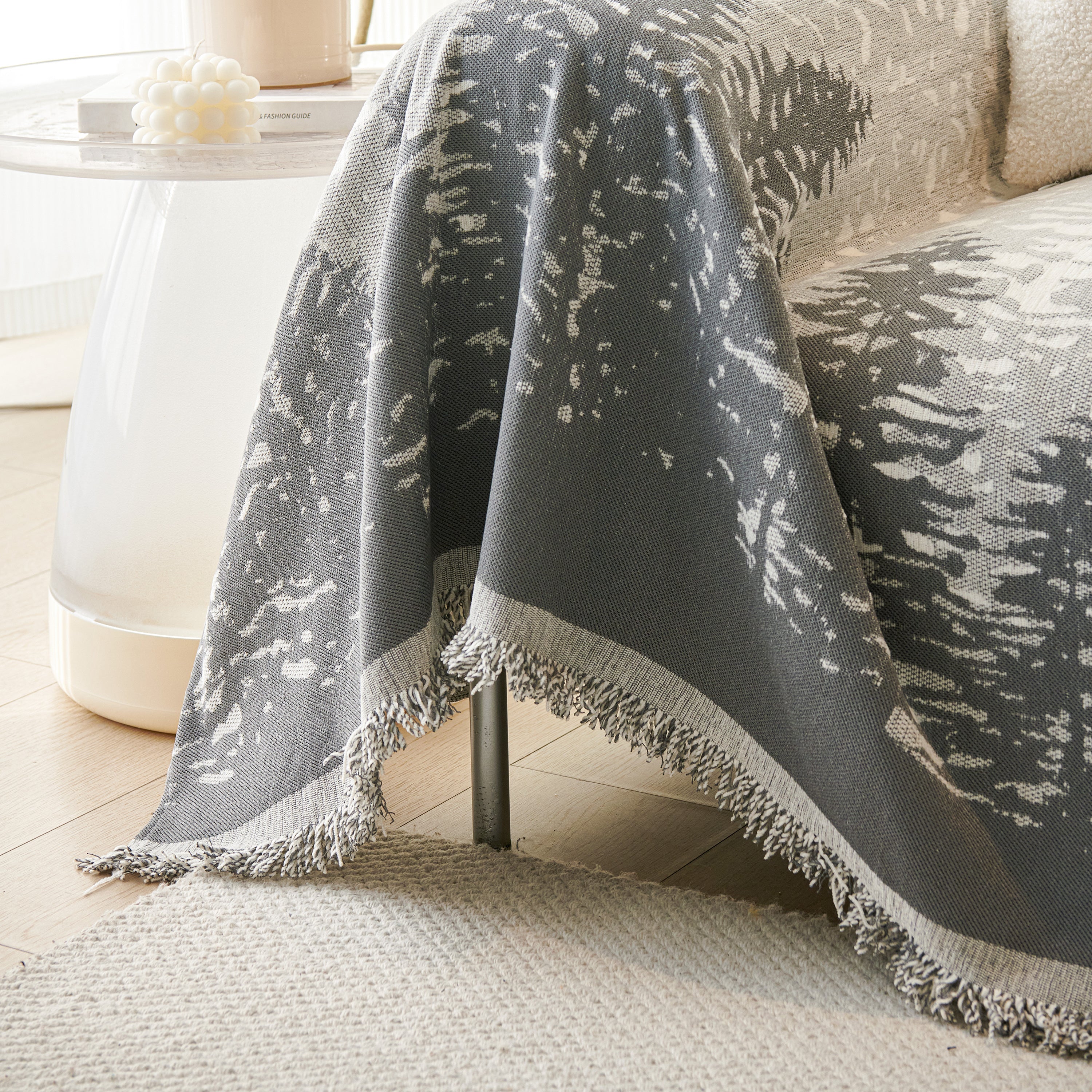 Chenille Grove Sofa Cover Blanket Furniture Protector, Couch Protector Sofa Throw Cover For Couches