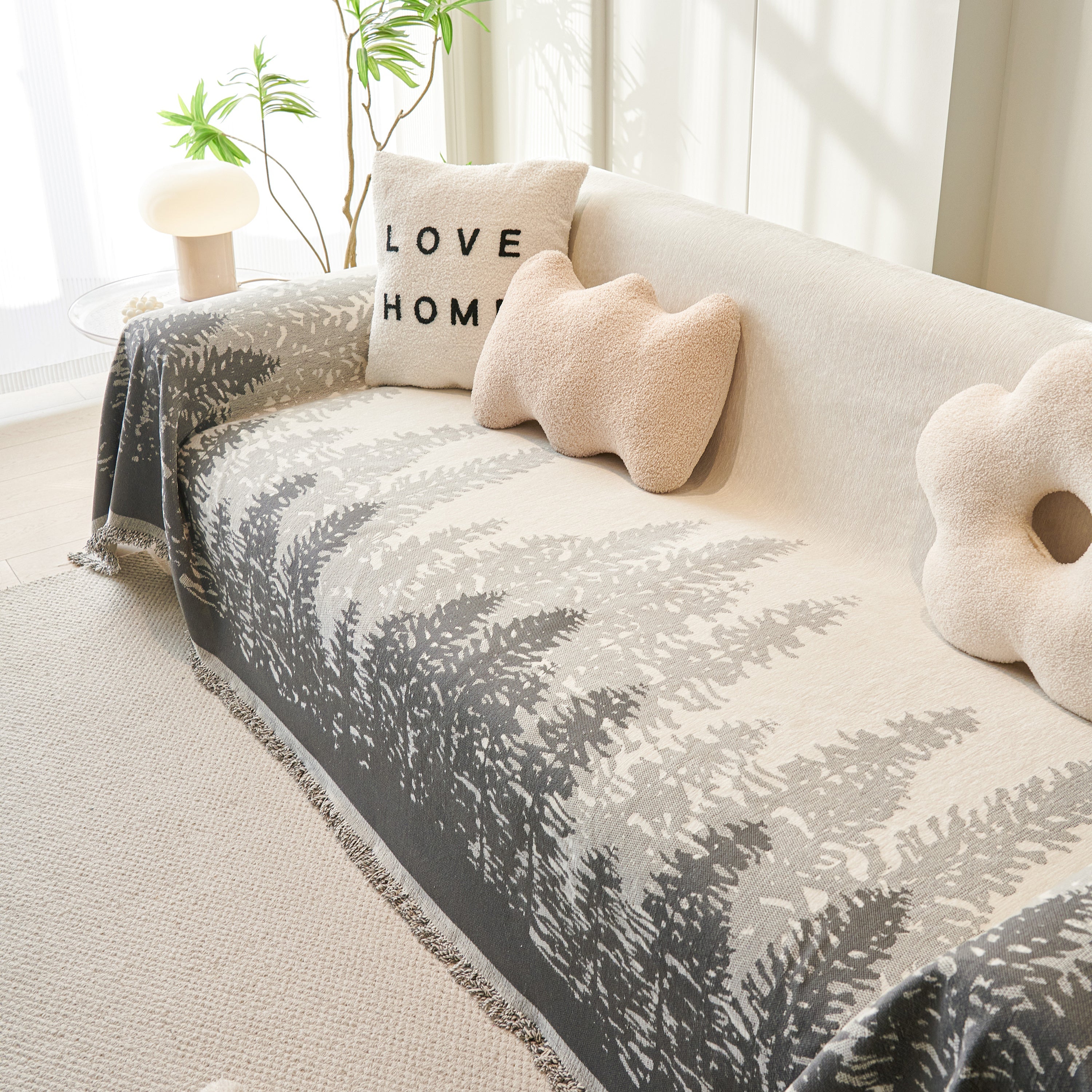 Chenille Grove Sofa Cover Blanket Furniture Protector, Couch Protector Sofa Throw Cover For Couches