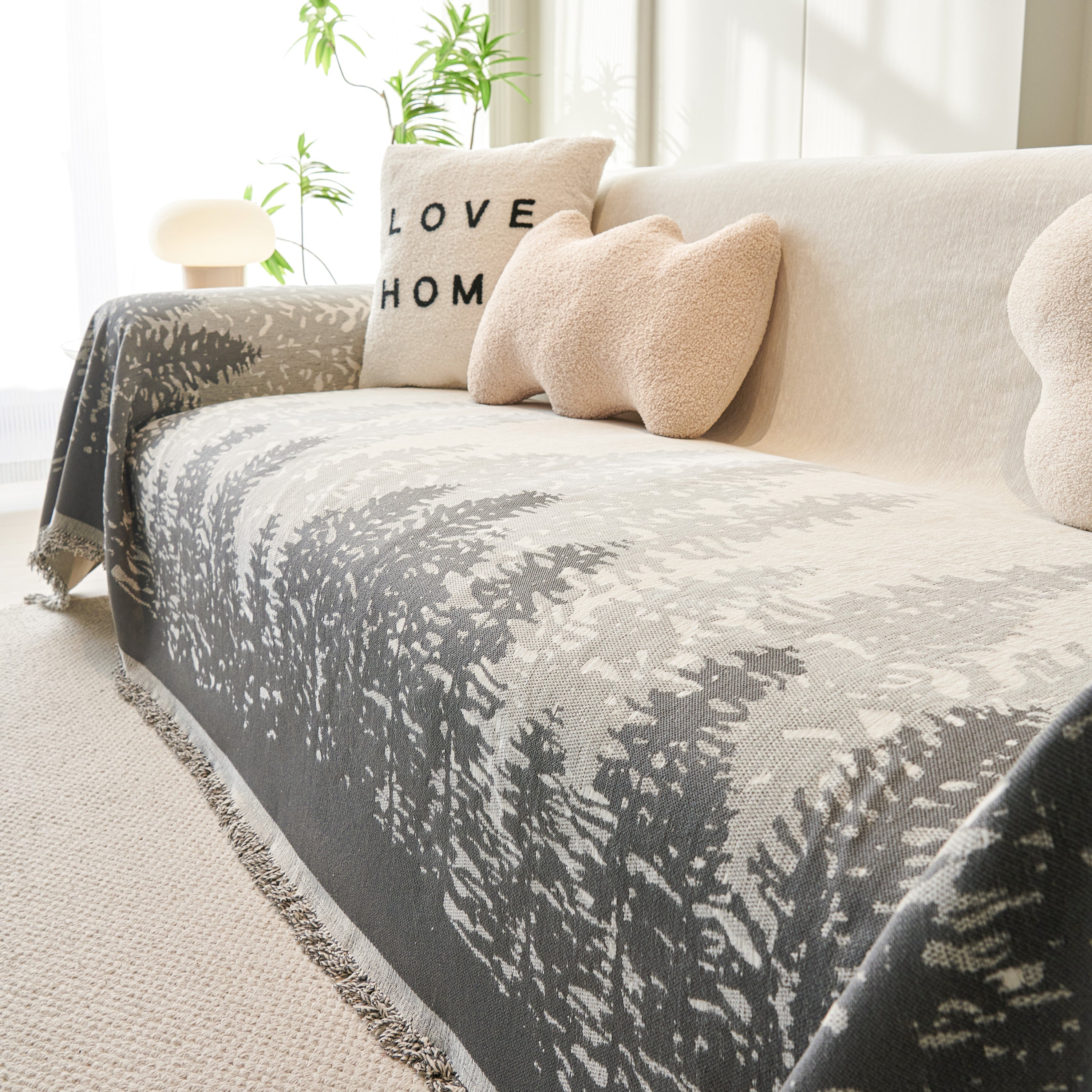 Chenille Grove Sofa Cover Blanket Furniture Protector, Couch Protector Sofa Throw Cover For Couches