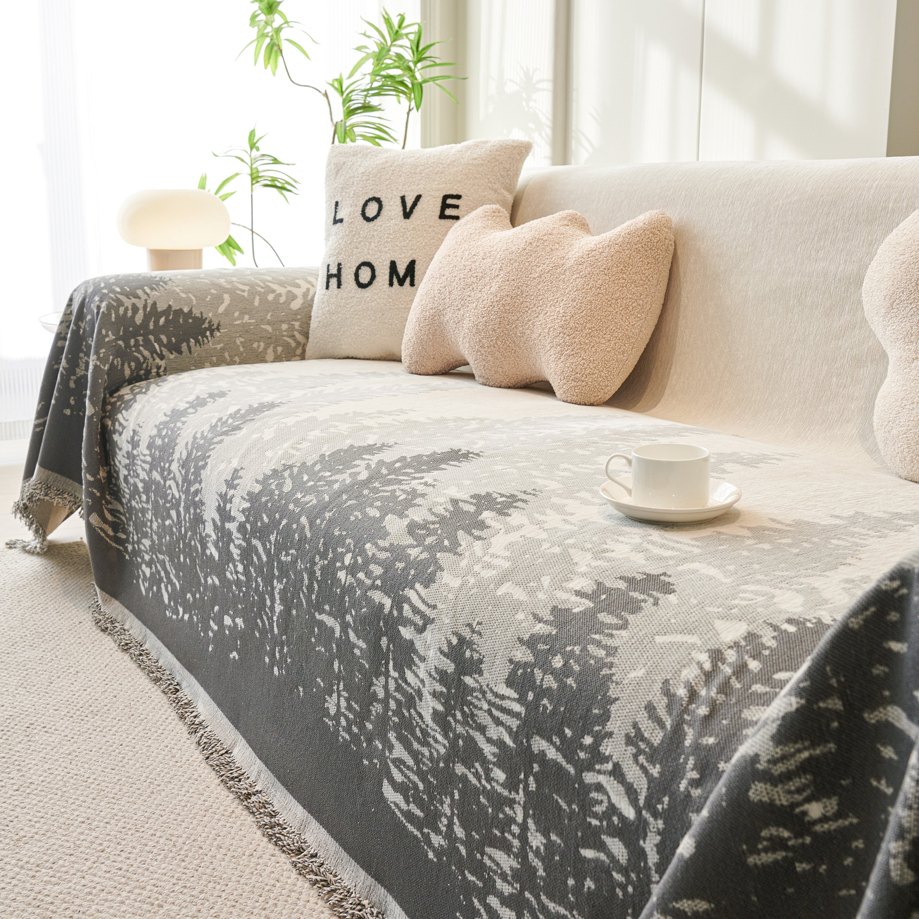 Chenille Grove Sofa Cover Blanket Furniture Protector, Couch Protector Sofa Throw Cover For Couches
