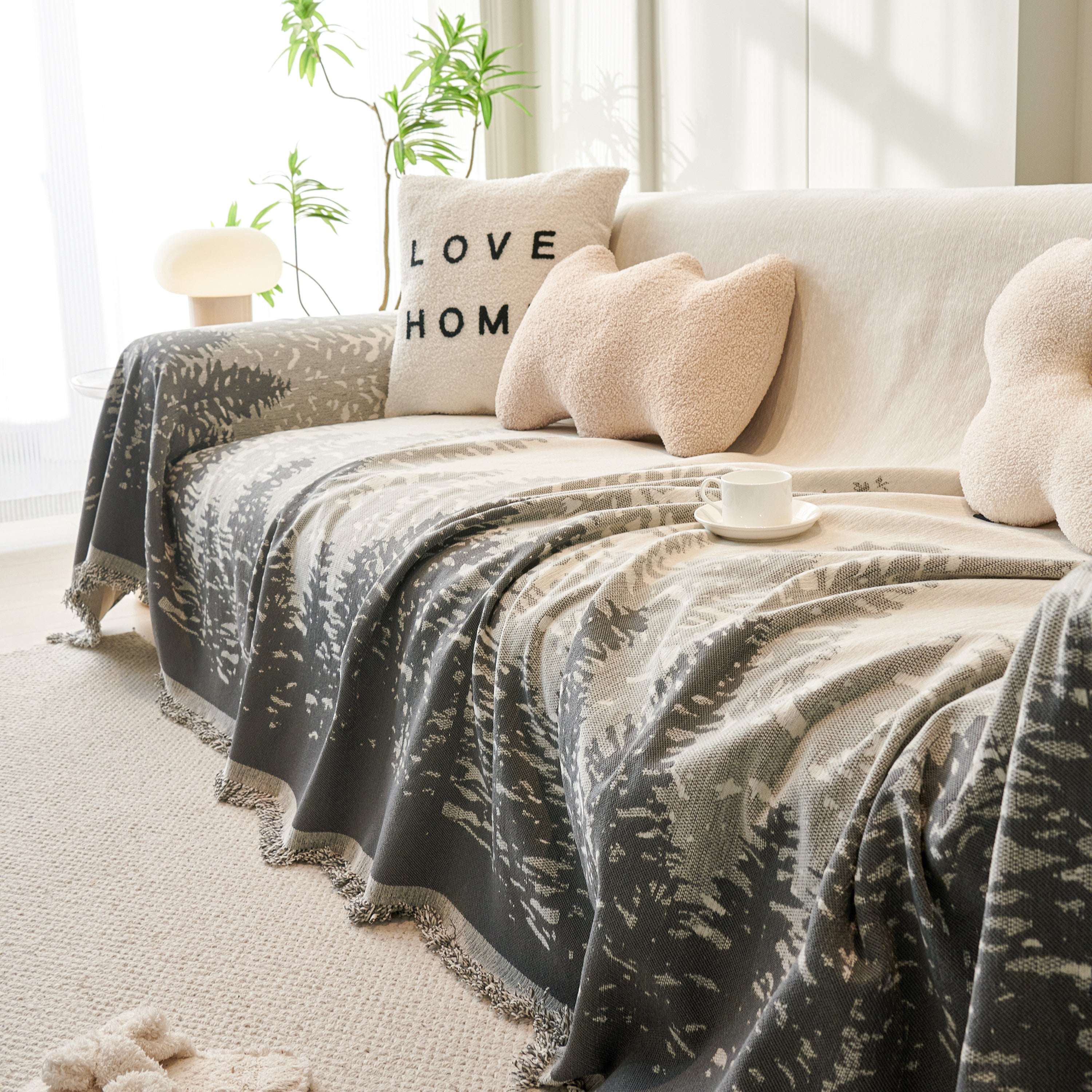 Chenille Grove Sofa Cover Blanket Furniture Protector, Couch Protector Sofa Throw Cover For Couches