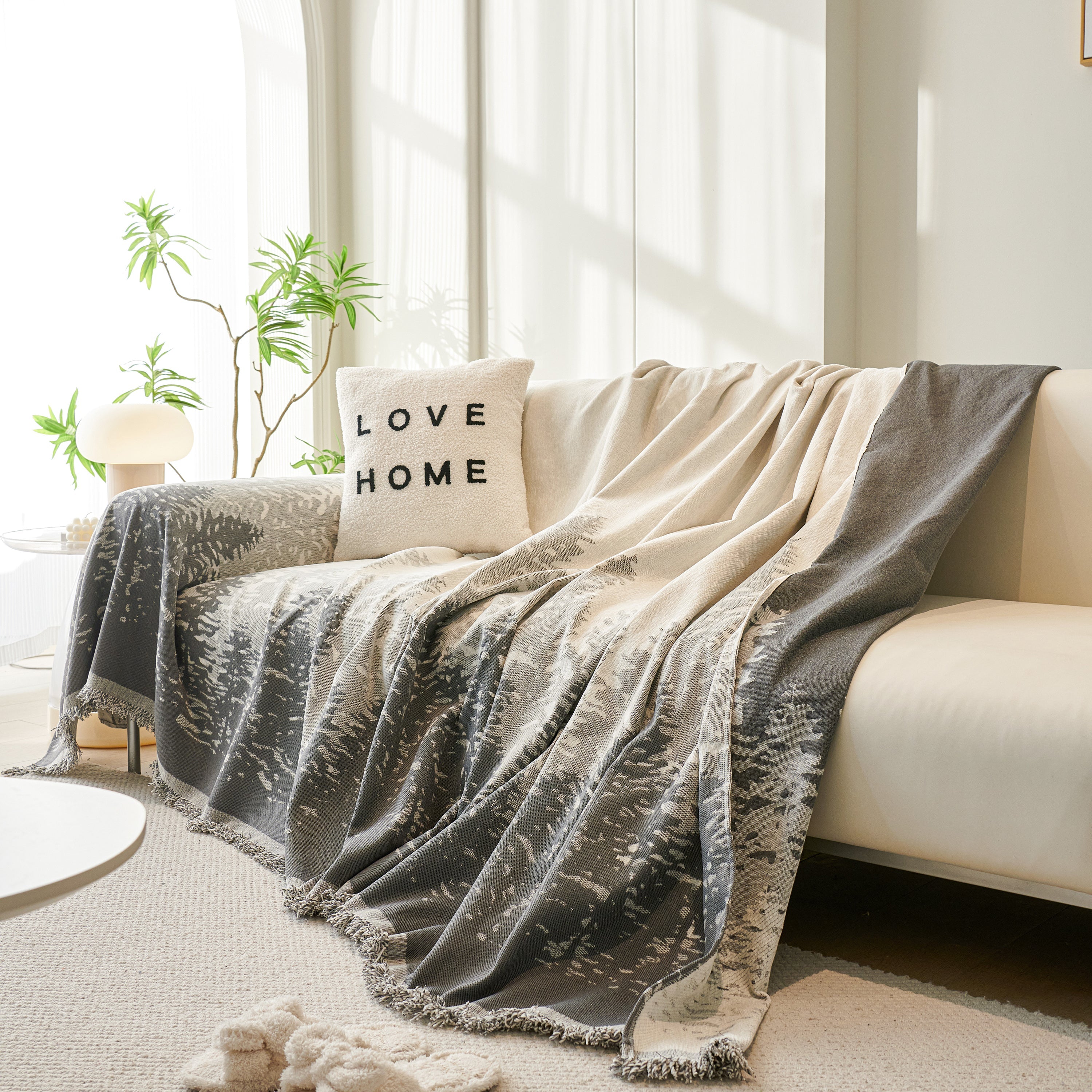 Chenille Grove Sofa Cover Blanket Furniture Protector, Couch Protector Sofa Throw Cover For Couches