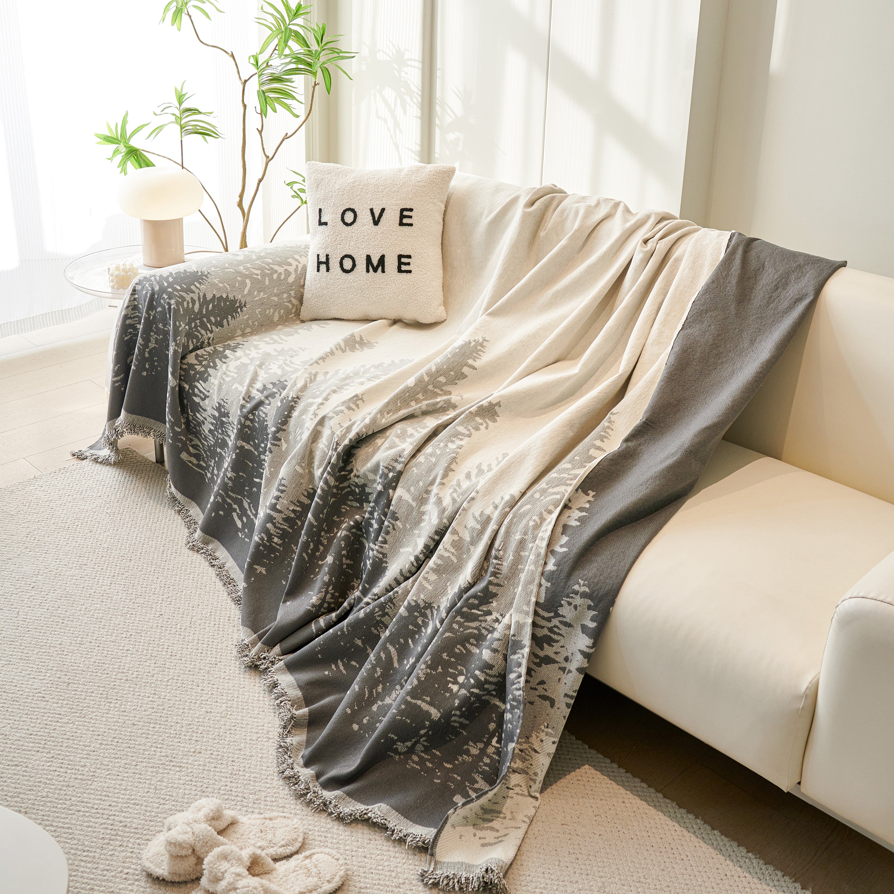 Chenille Grove Sofa Cover Blanket Furniture Protector, Couch Protector Sofa Throw Cover For Couches