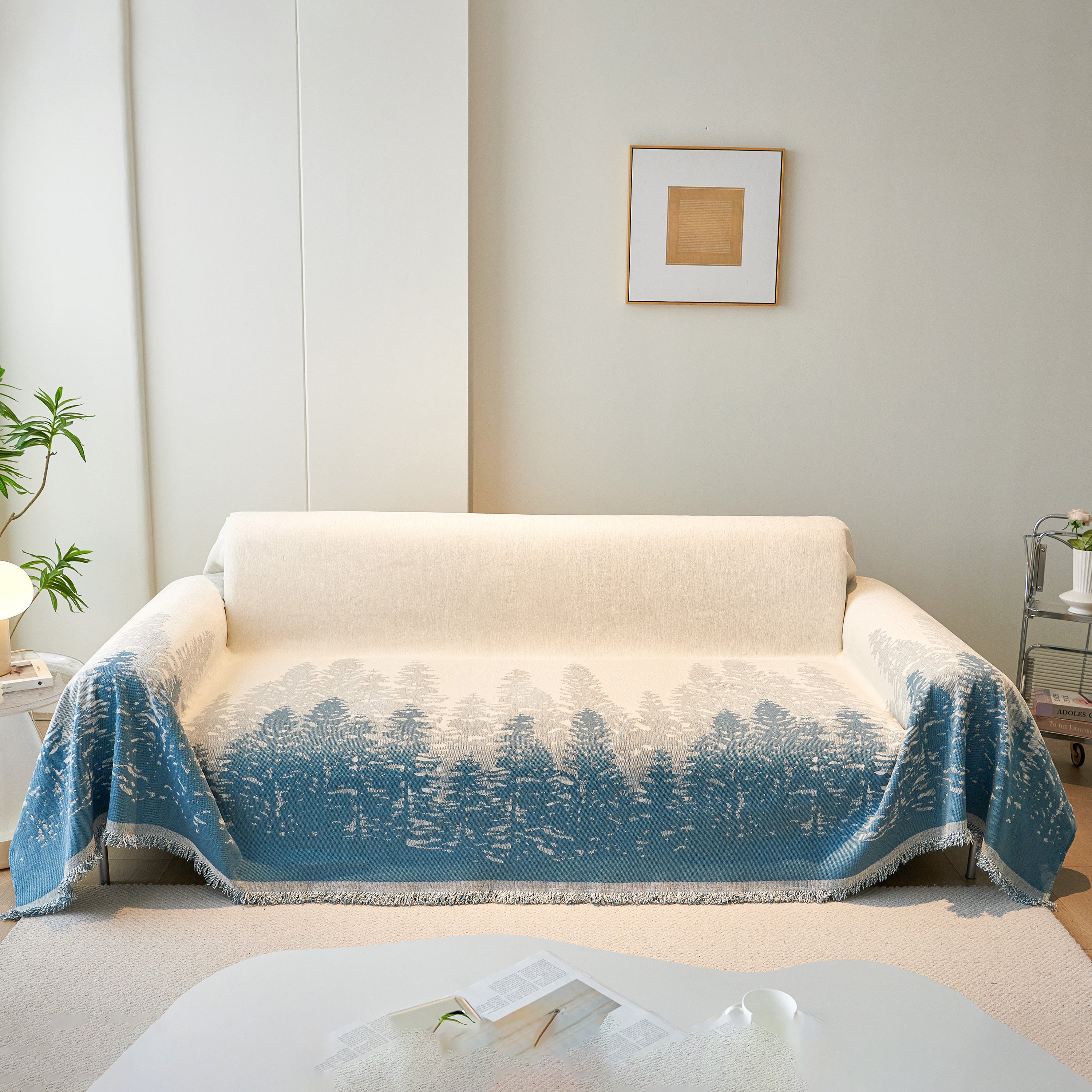 Chenille Grove Sofa Cover Blanket Furniture Protector, Couch Protector Sofa Throw Cover For Couches