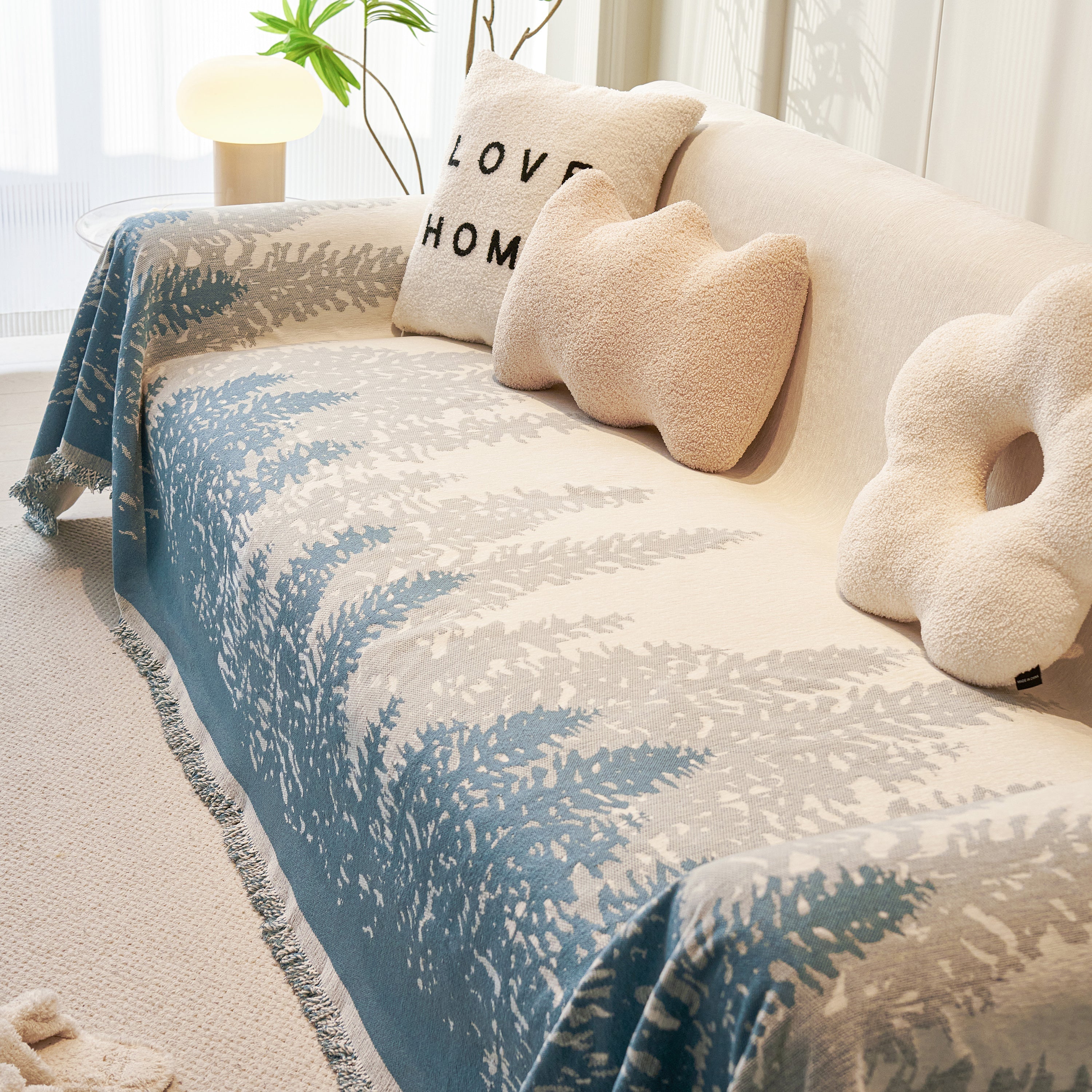 Chenille Grove Sofa Cover Blanket Furniture Protector, Couch Protector Sofa Throw Cover For Couches