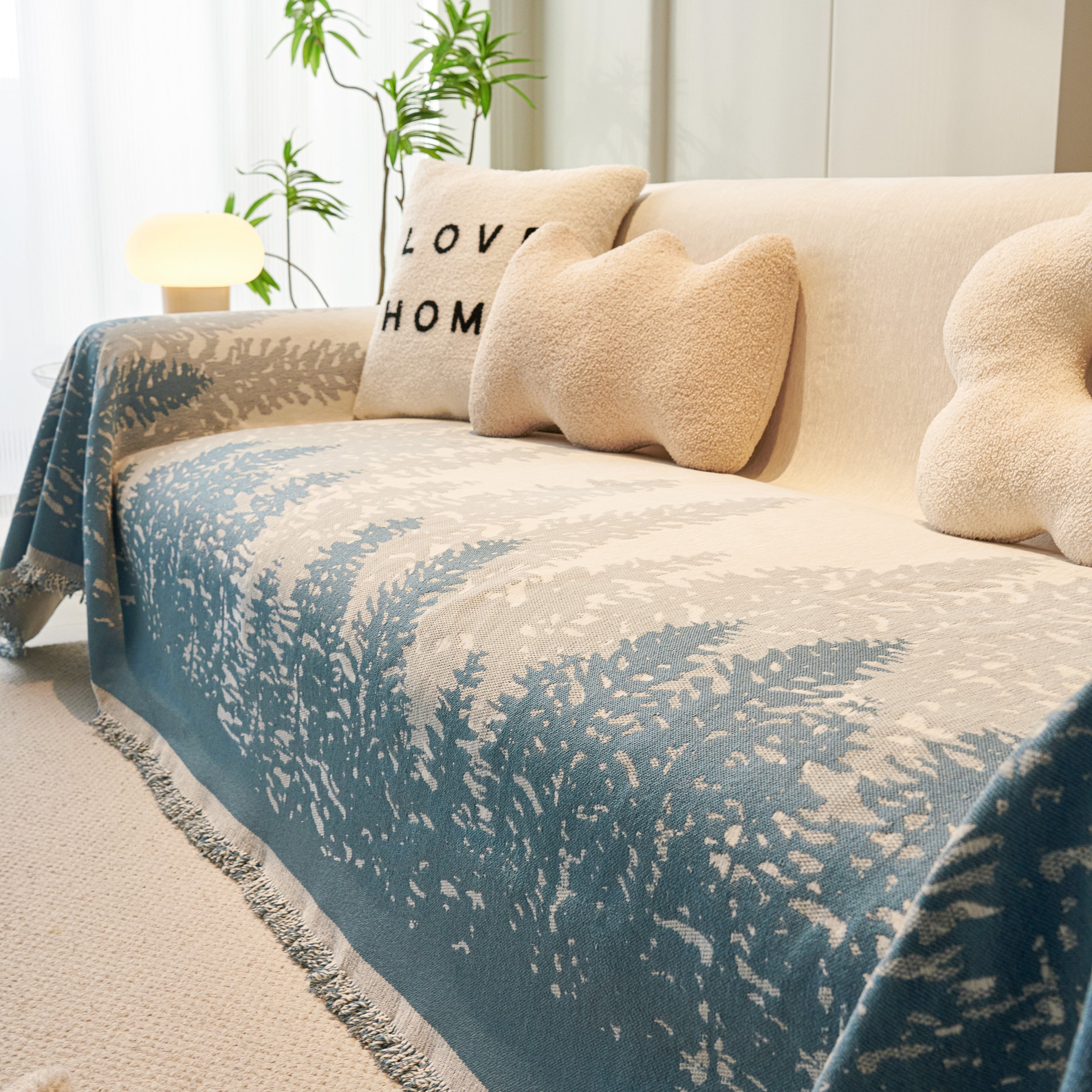 Chenille Grove Sofa Cover Blanket Furniture Protector, Couch Protector Sofa Throw Cover For Couches