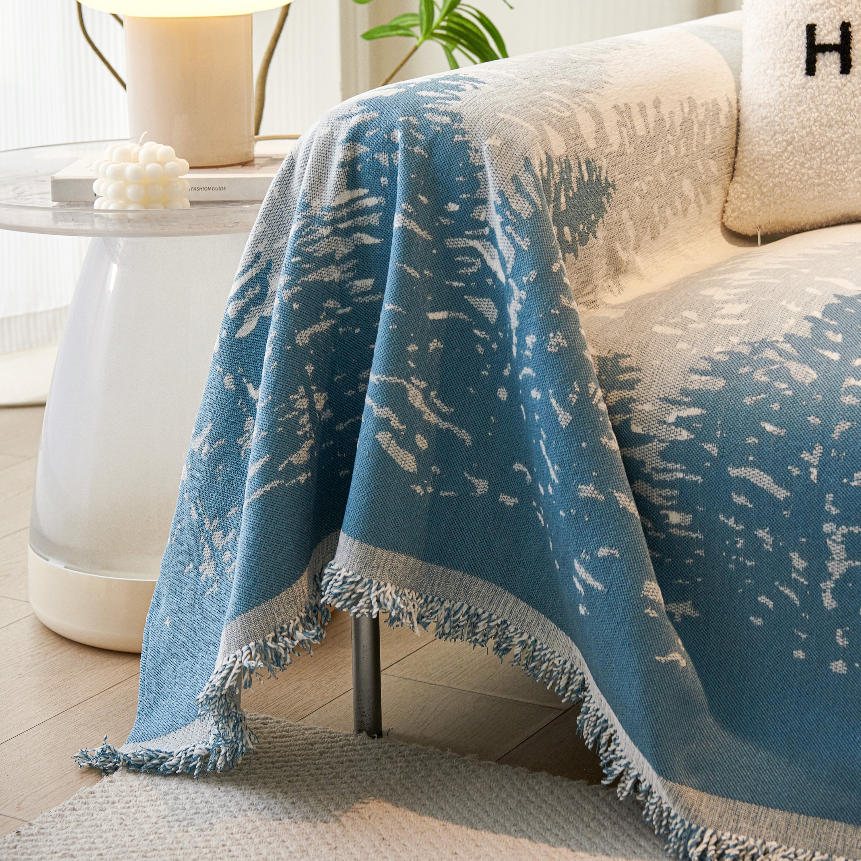 Chenille Grove Sofa Cover Blanket Furniture Protector, Couch Protector Sofa Throw Cover For Couches