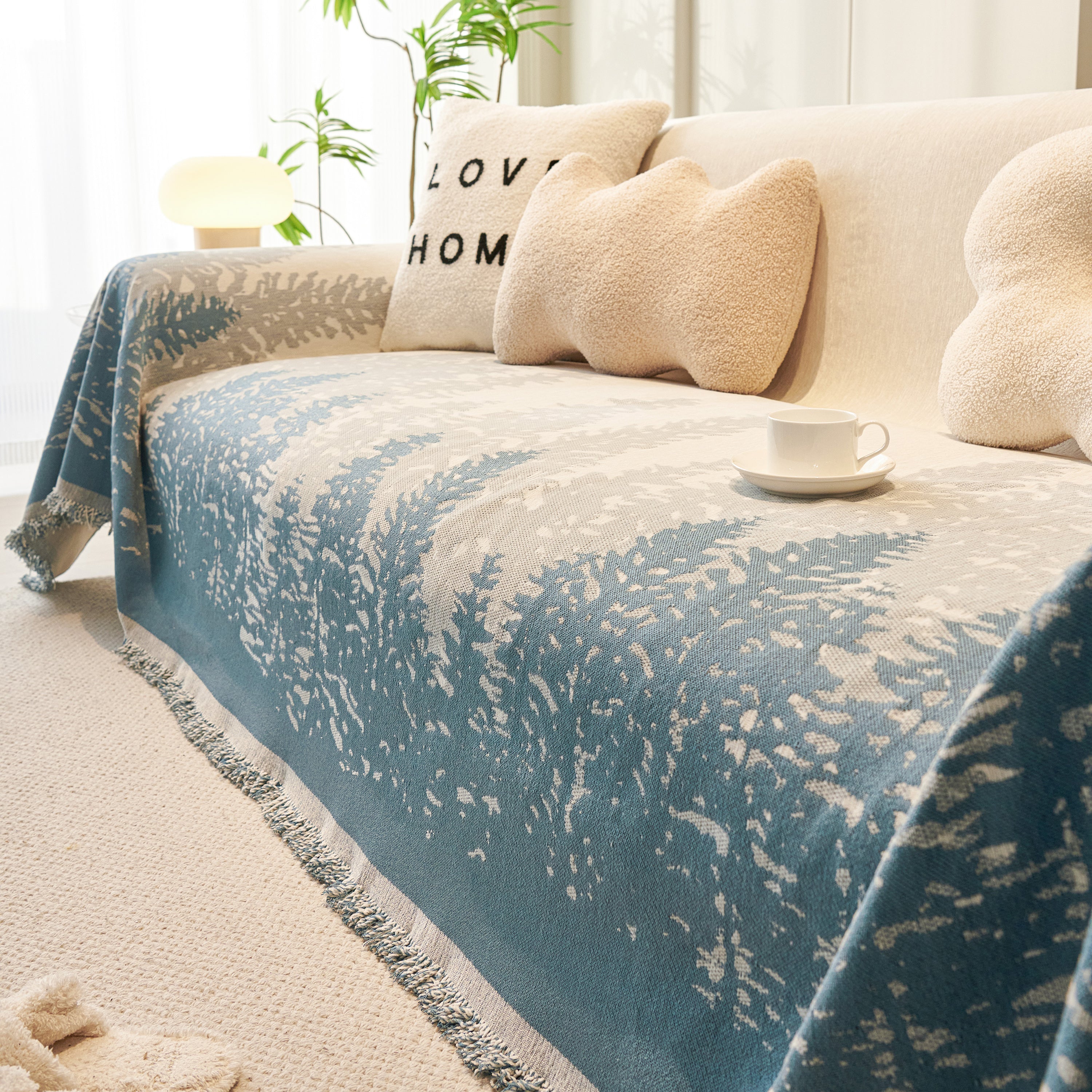 Chenille Grove Sofa Cover Blanket Furniture Protector, Couch Protector Sofa Throw Cover For Couches