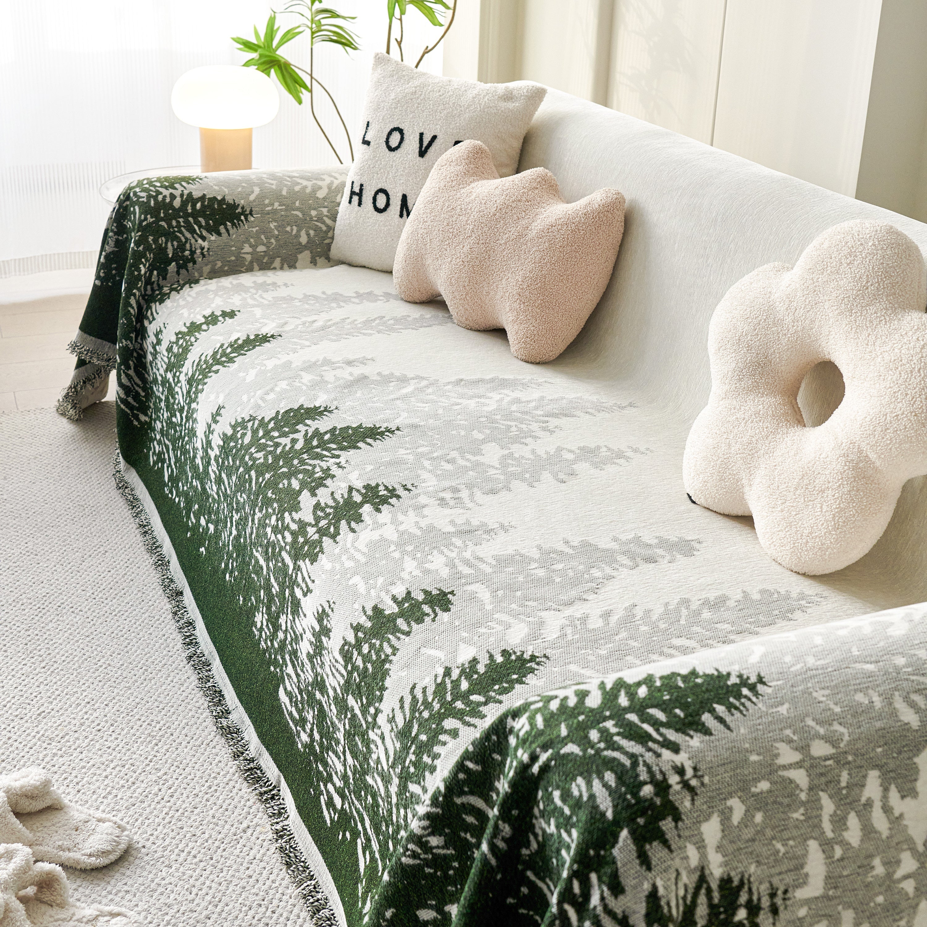 Chenille Grove Sofa Cover Blanket Furniture Protector, Couch Protector Sofa Throw Cover For Couches