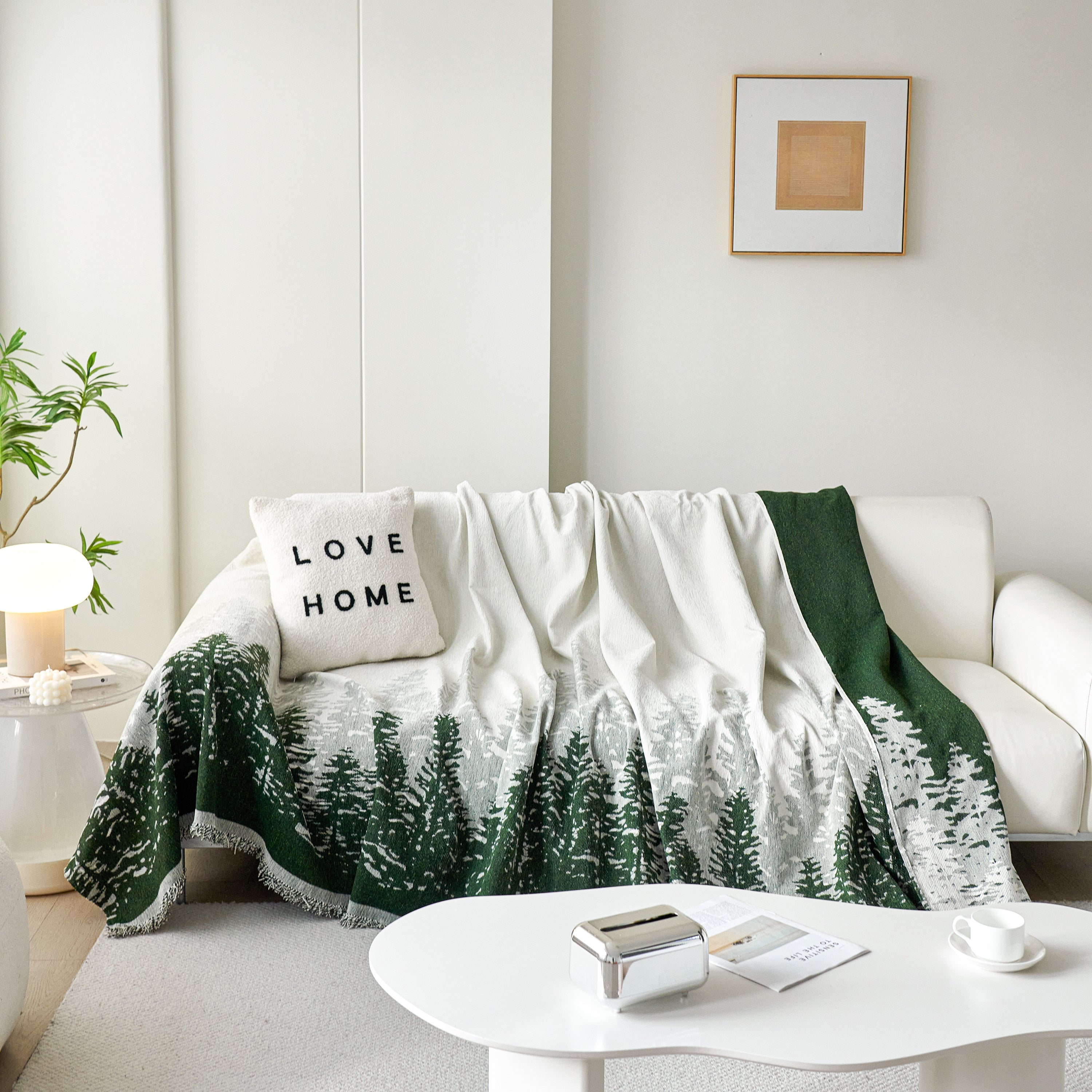 Chenille Grove Sofa Cover Blanket Furniture Protector, Couch Protector Sofa Throw Cover For Couches
