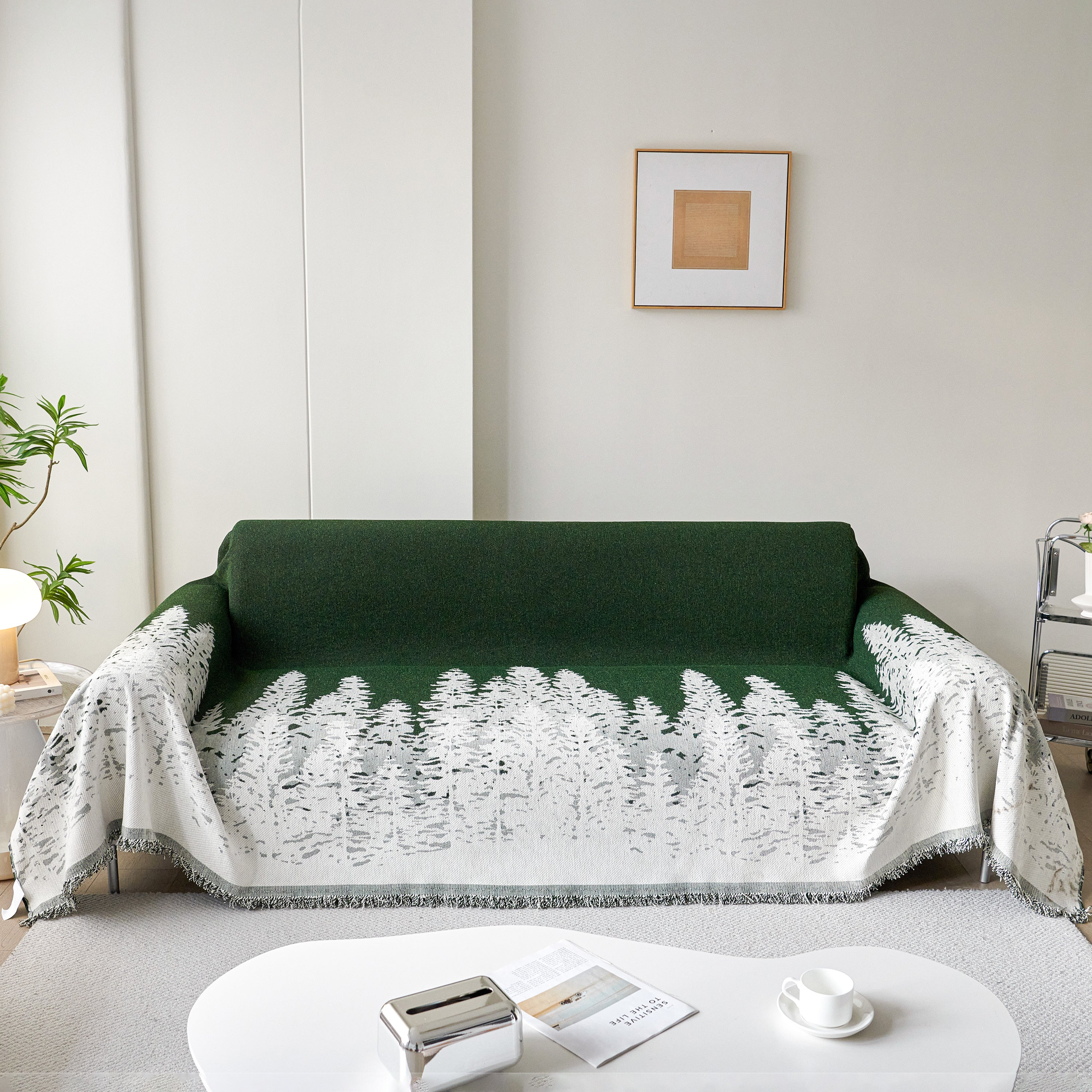 Chenille Grove Sofa Cover Blanket Furniture Protector, Couch Protector Sofa Throw Cover For Couches