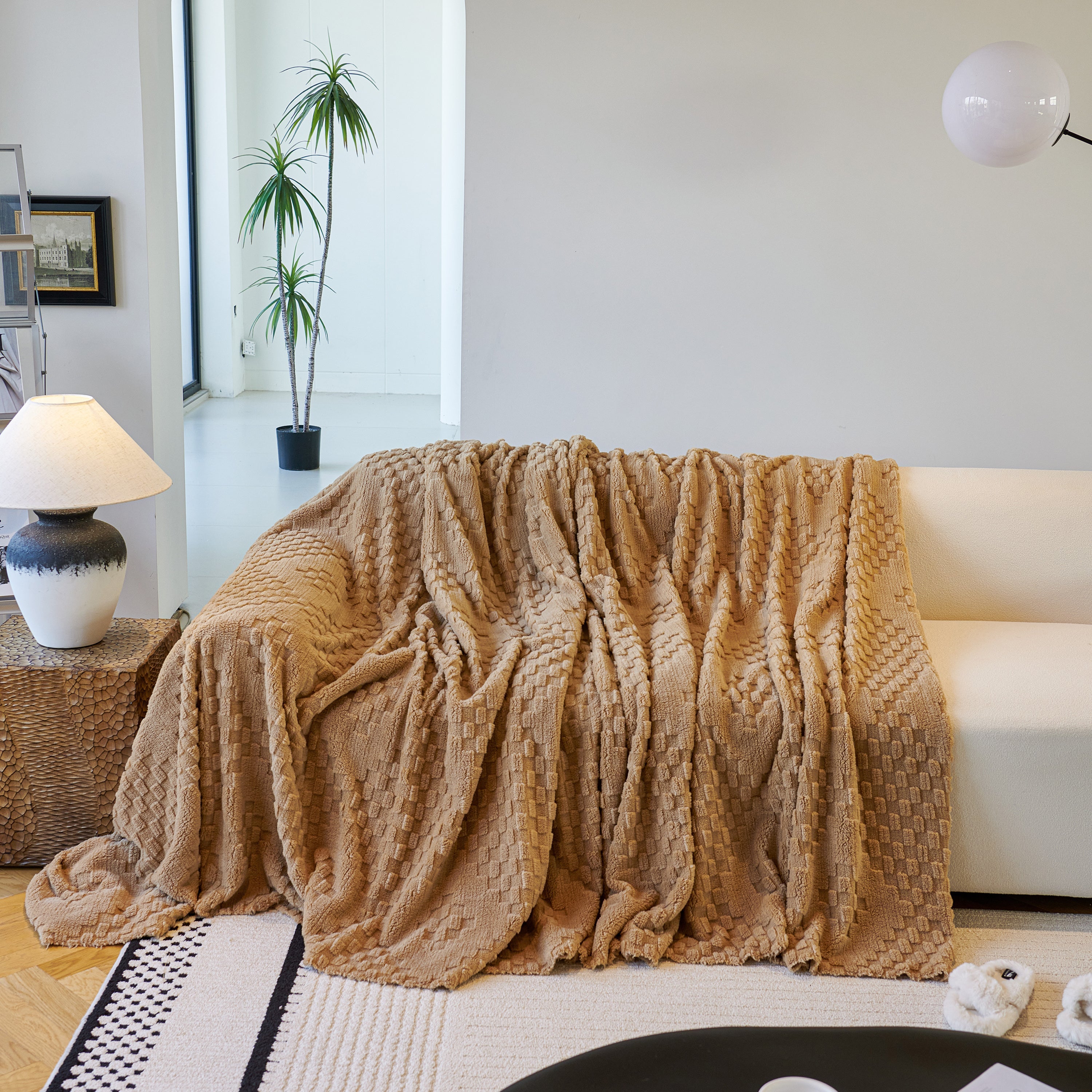 Thickened 3d Plush Premium Living Spaces Couch Covers Soft And Warm Couch Protector Blanket