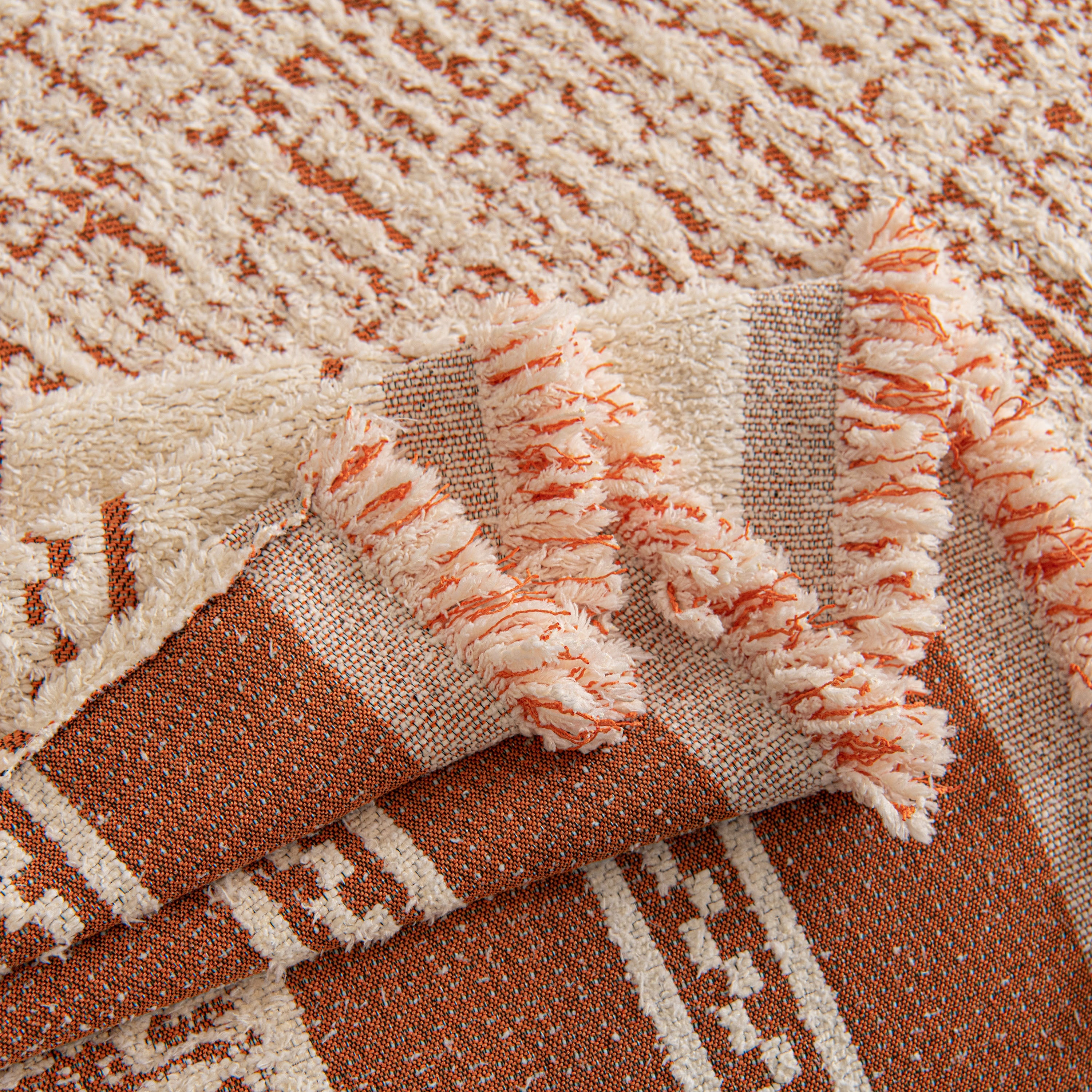 Textured Woven Furniture Protector For Couch, Rustic Farmhouse Sofa Throw Blanket