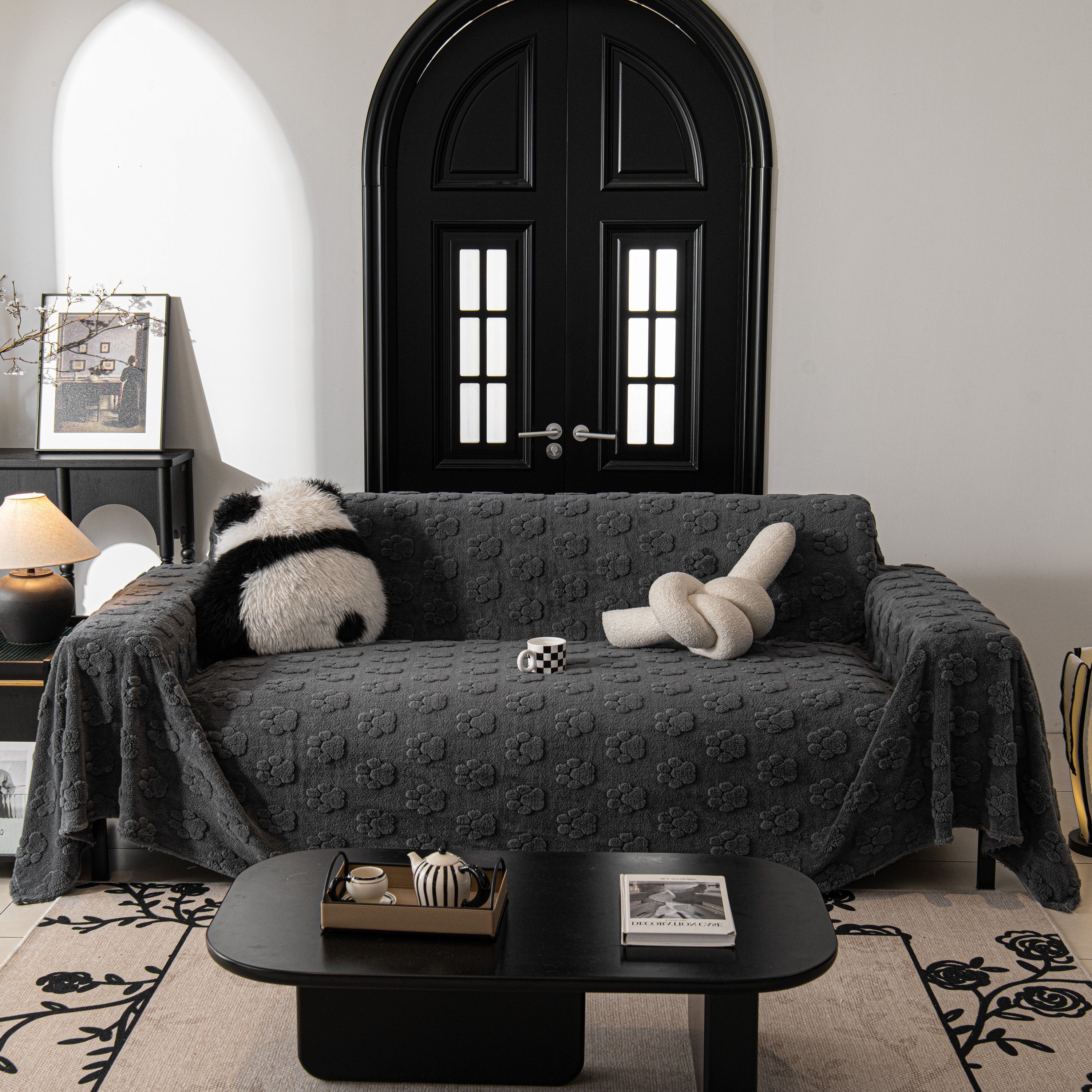 Plush Jacquard Blankets For The Sofa Soft Slipcover Sectional Cover Throws For Sofas