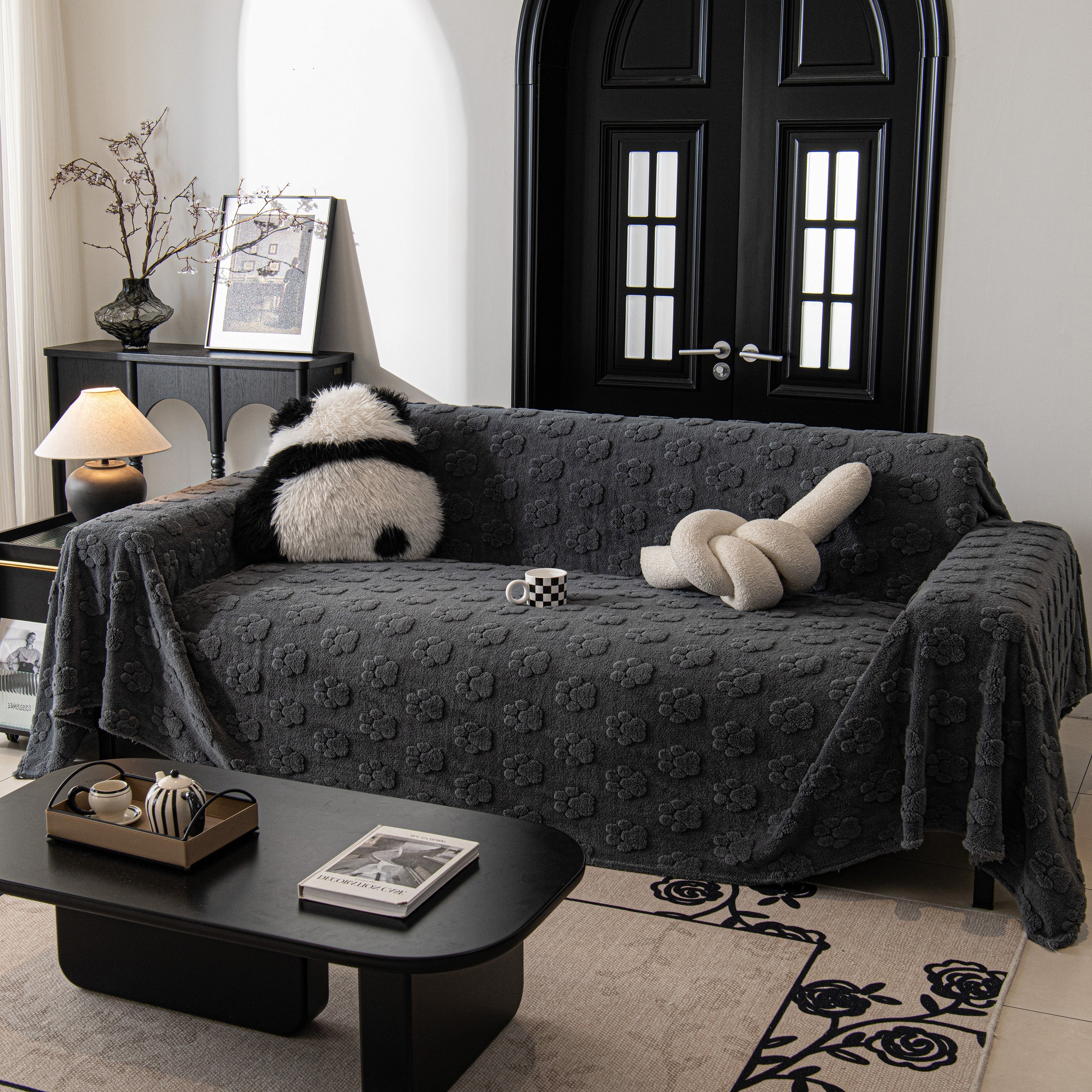 Plush Jacquard Blankets For The Sofa Soft Slipcover Sectional Cover Throws For Sofas
