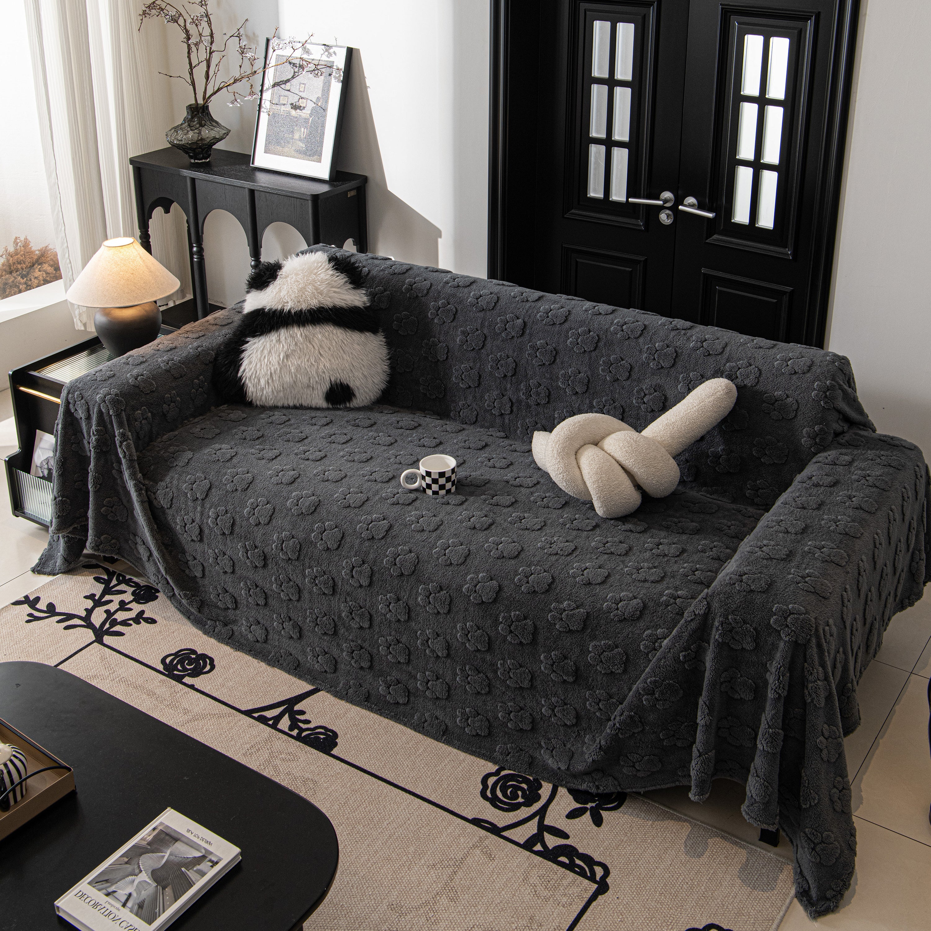 Plush Jacquard Blankets For The Sofa Soft Slipcover Sectional Cover Throws For Sofas