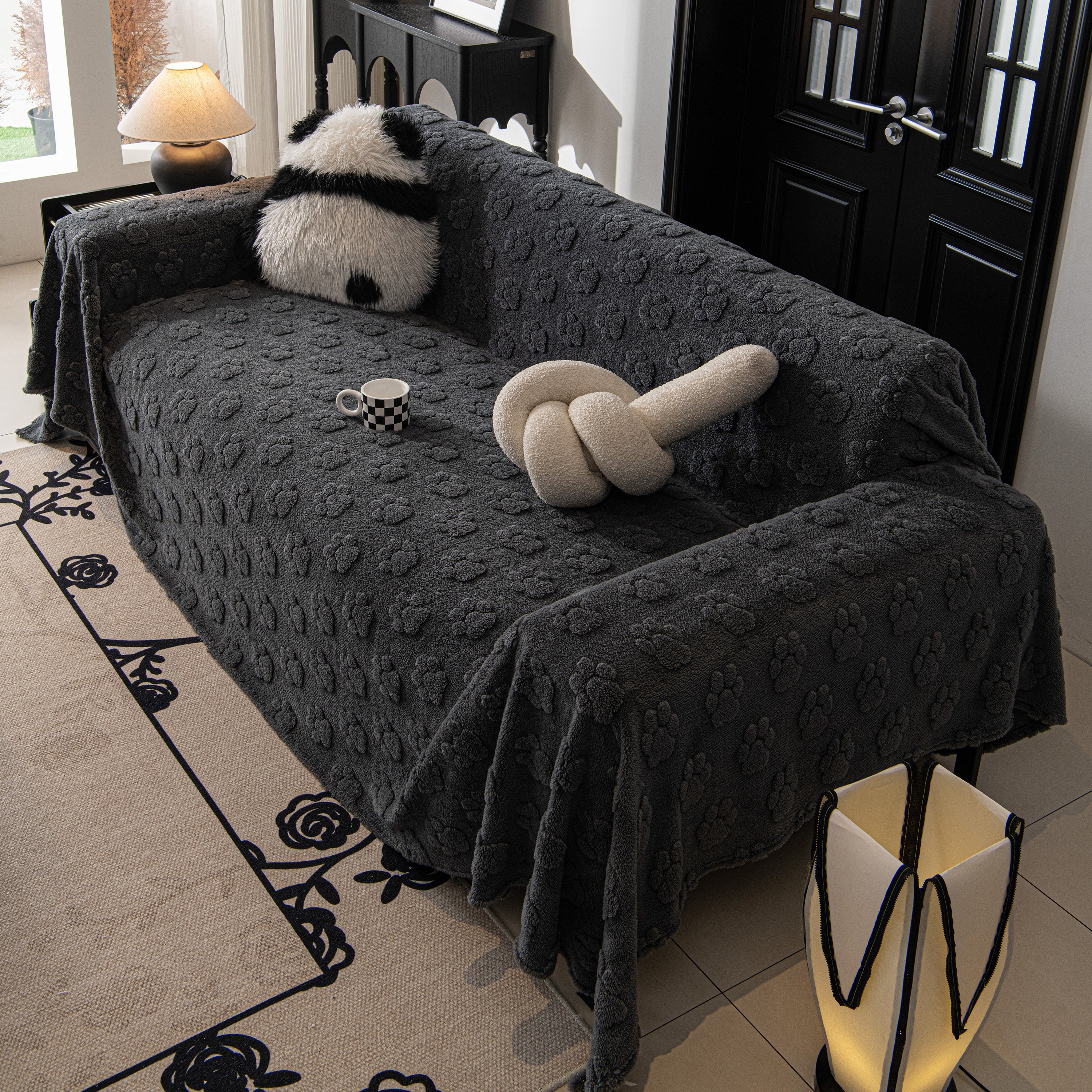 Plush Jacquard Blankets For The Sofa Soft Slipcover Sectional Cover Throws For Sofas