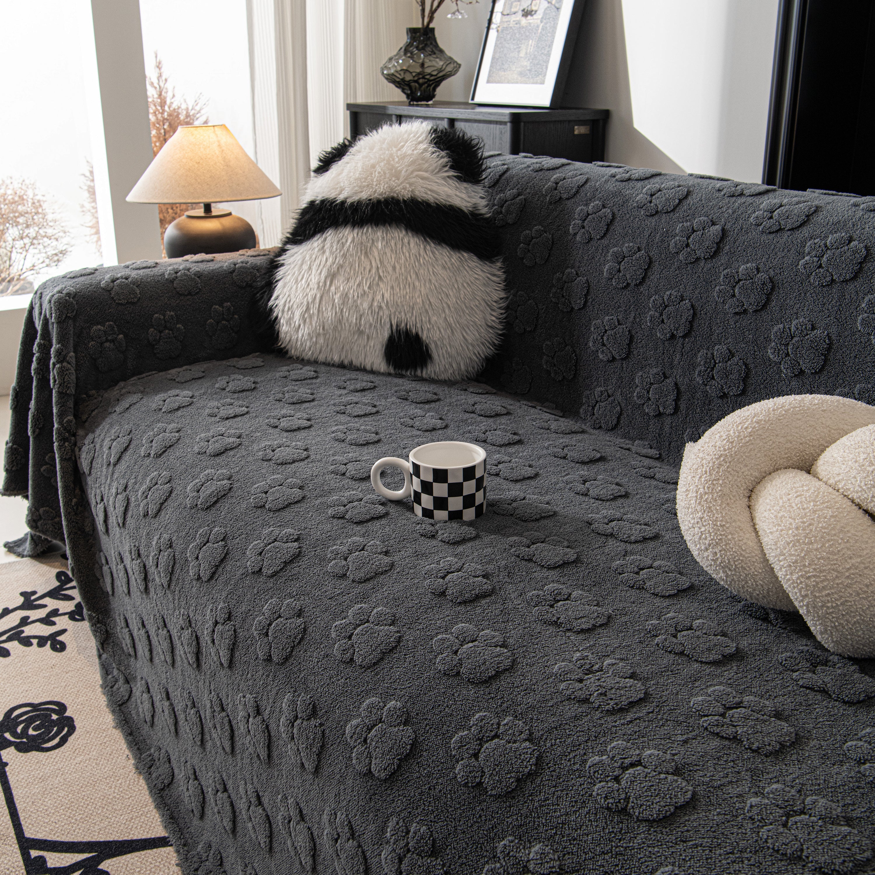 Plush Jacquard Blankets For The Sofa Soft Slipcover Sectional Cover Throws For Sofas