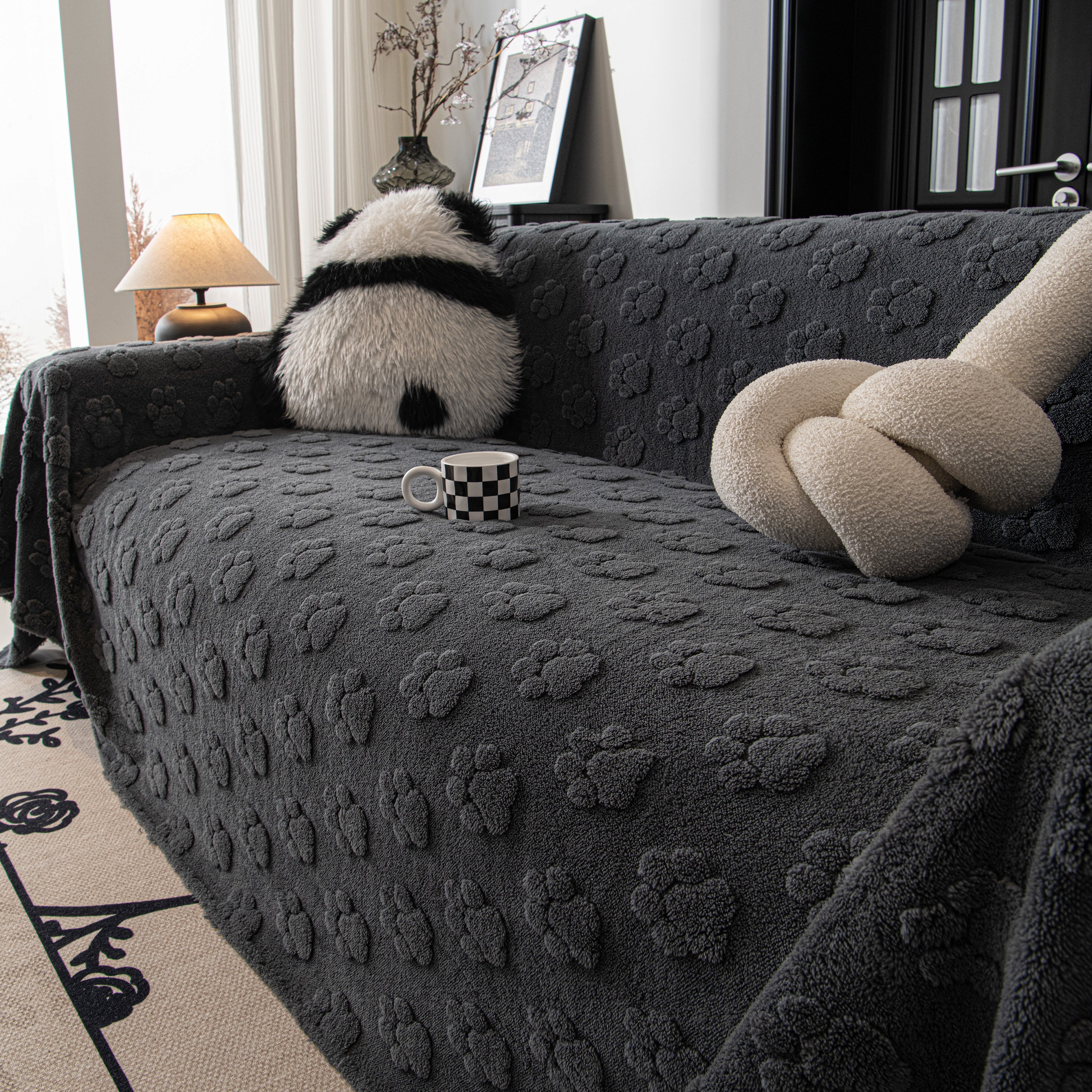 Plush Jacquard Blankets For The Sofa Soft Slipcover Sectional Cover Throws For Sofas