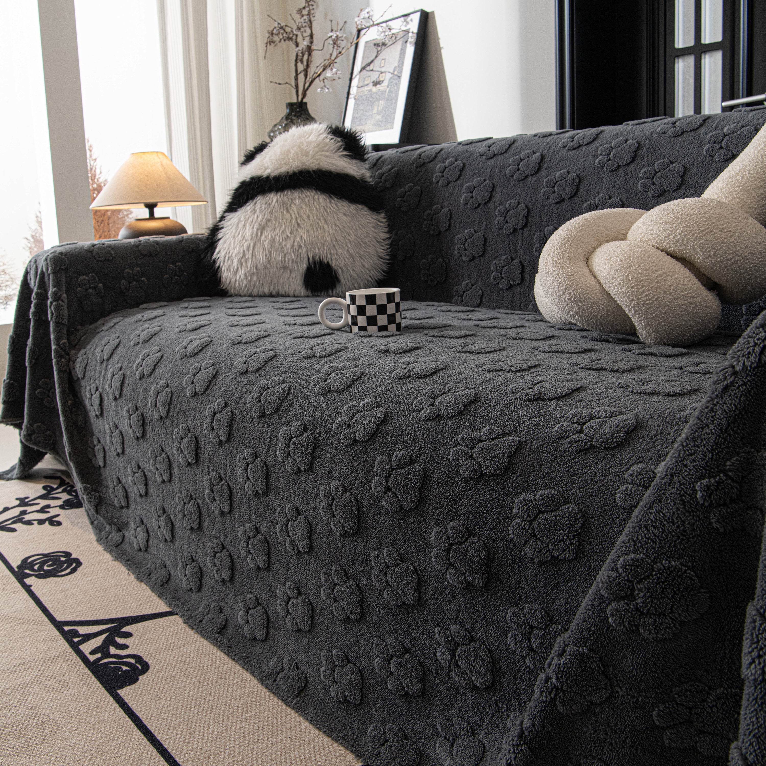 Plush Jacquard Blankets For The Sofa Soft Slipcover Sectional Cover Throws For Sofas