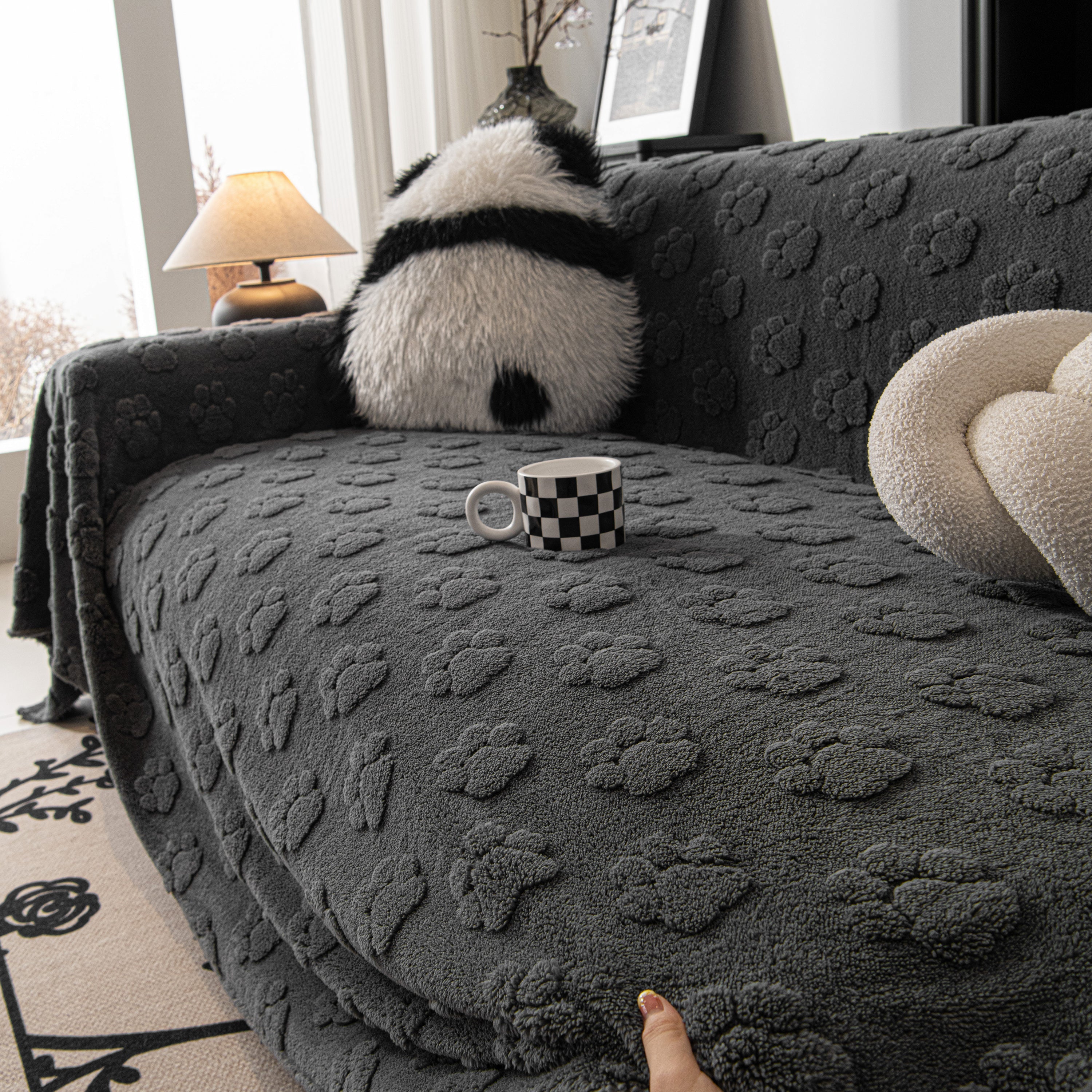 Plush Jacquard Blankets For The Sofa Soft Slipcover Sectional Cover Throws For Sofas