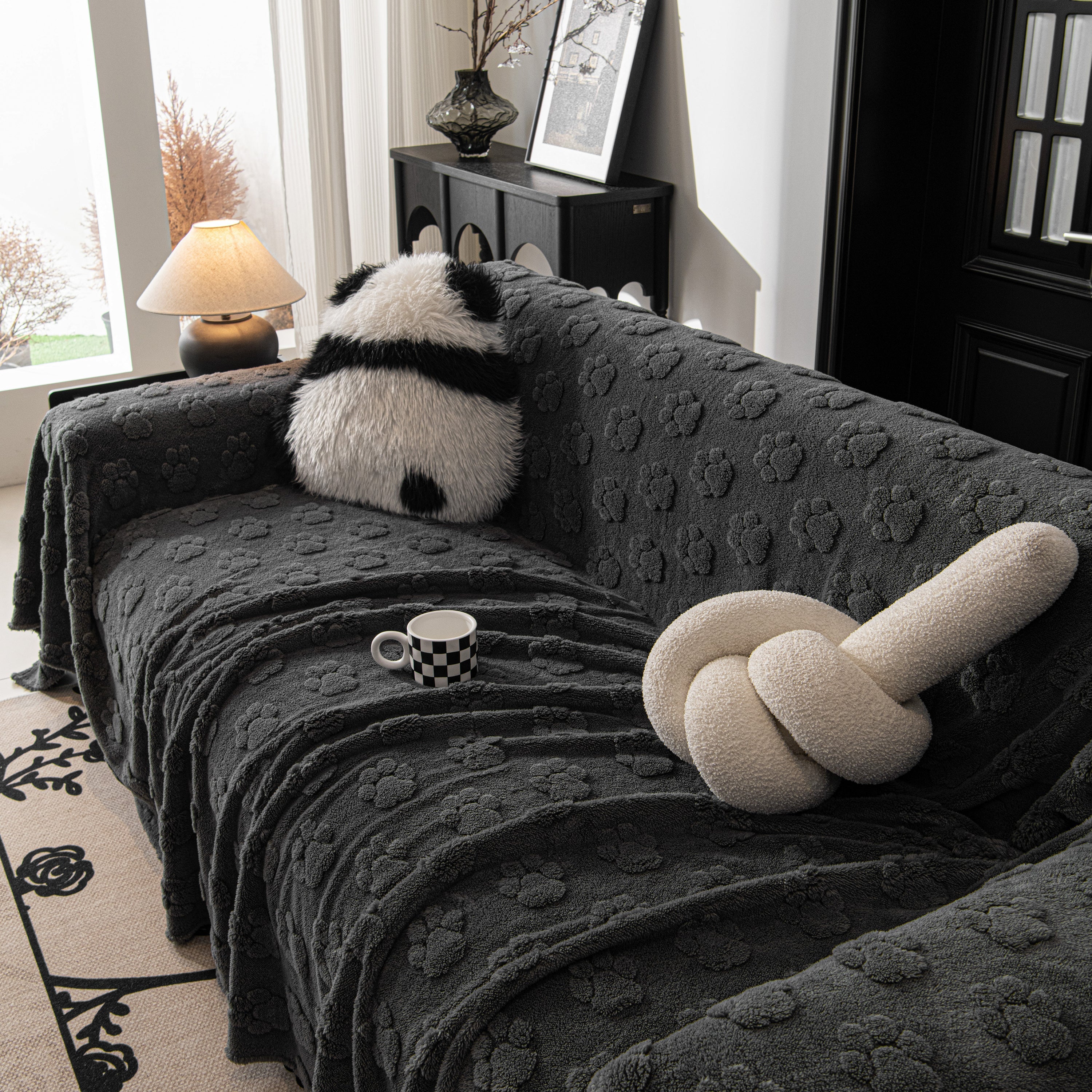 Plush Jacquard Blankets For The Sofa Soft Slipcover Sectional Cover Throws For Sofas