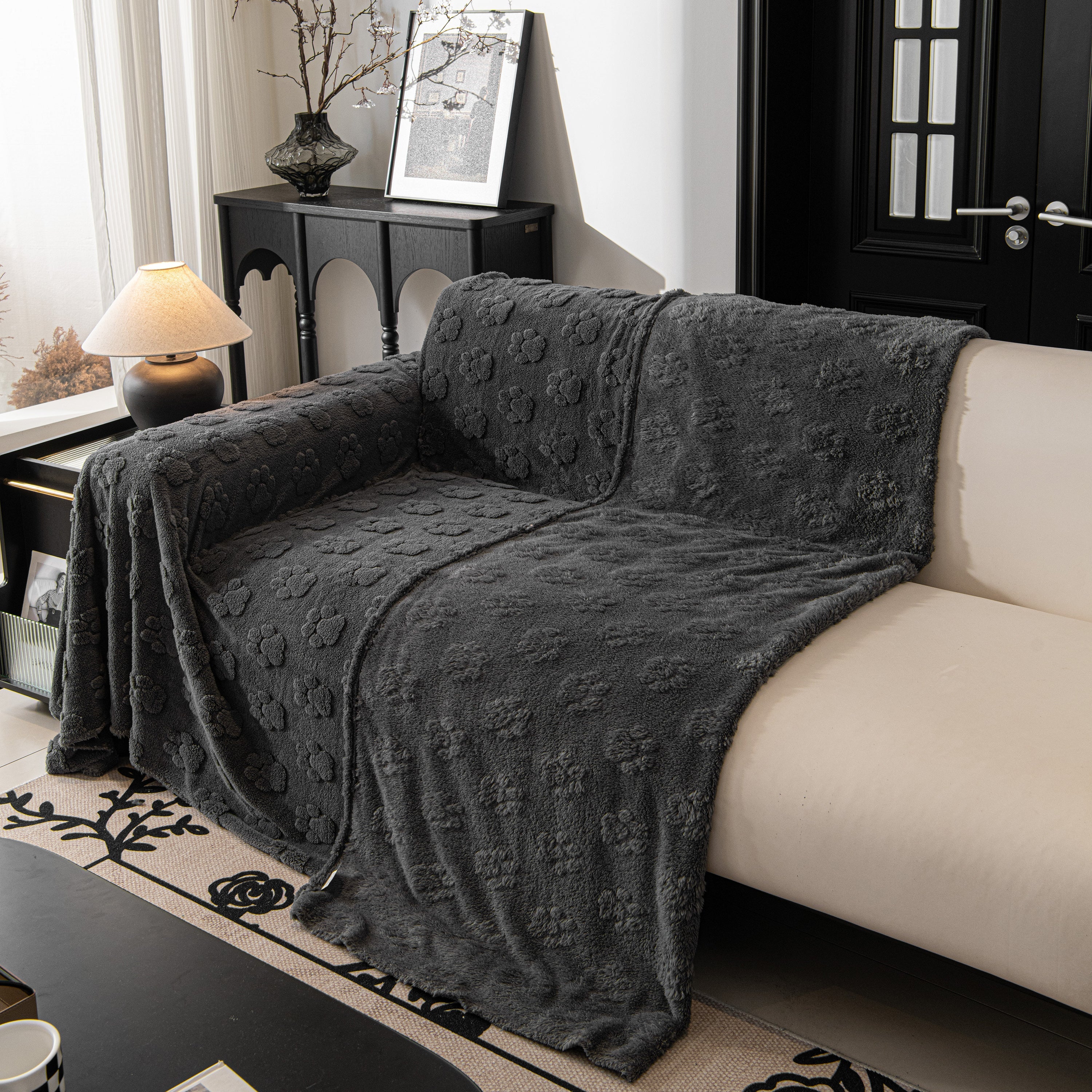 Plush Jacquard Blankets For The Sofa Soft Slipcover Sectional Cover Throws For Sofas
