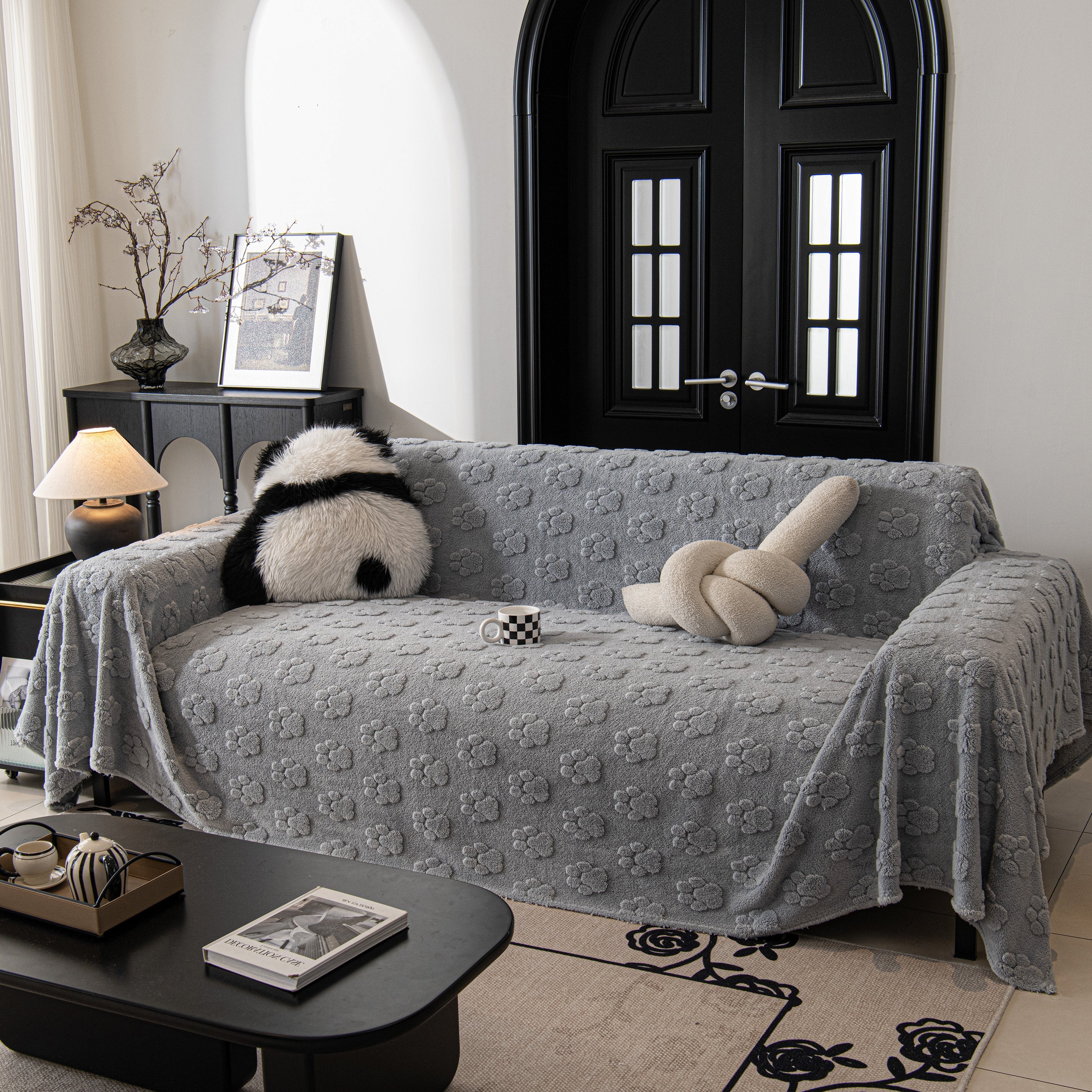 Plush Jacquard Blankets For The Sofa Soft Slipcover Sectional Cover Throws For Sofas