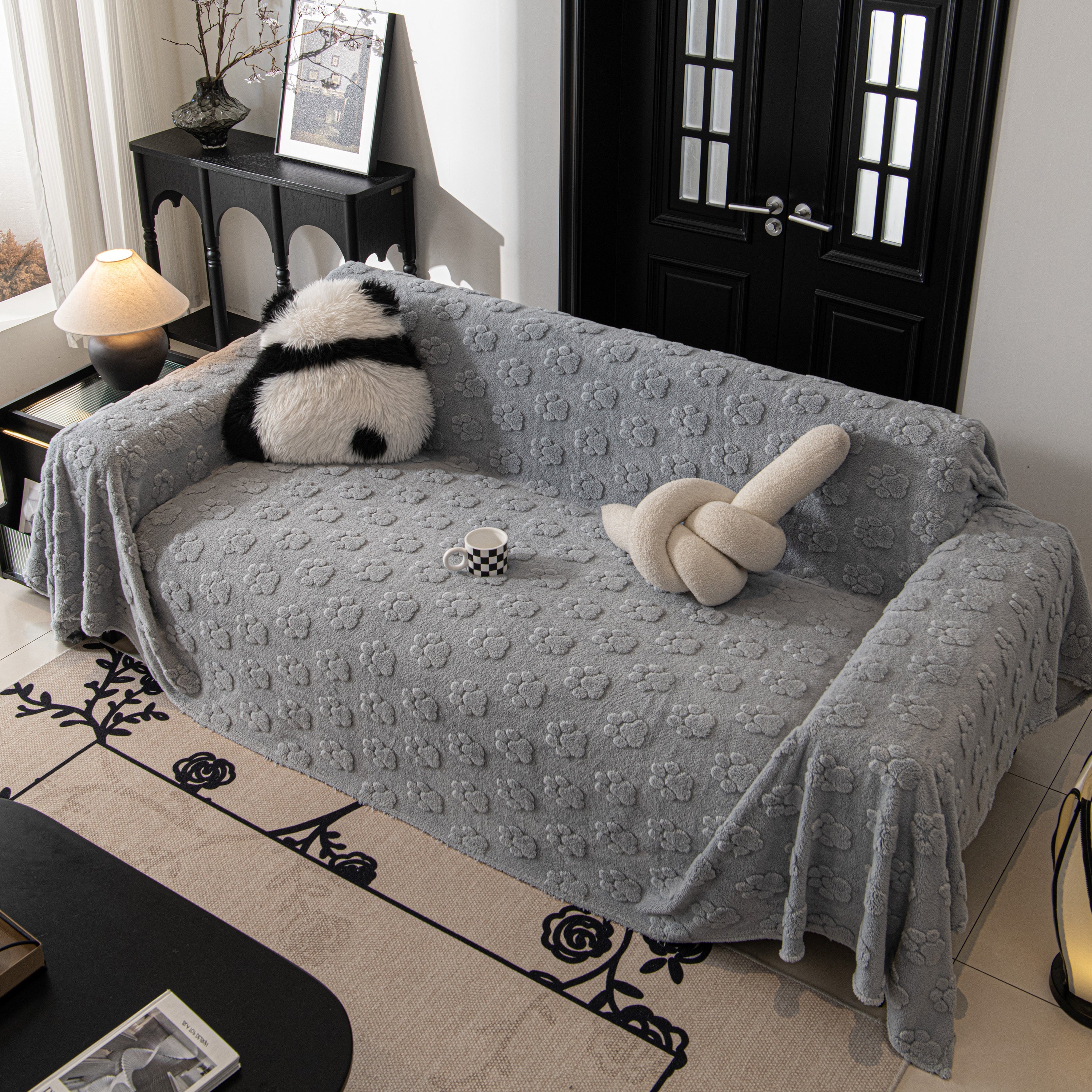 Plush Jacquard Blankets For The Sofa Soft Slipcover Sectional Cover Throws For Sofas