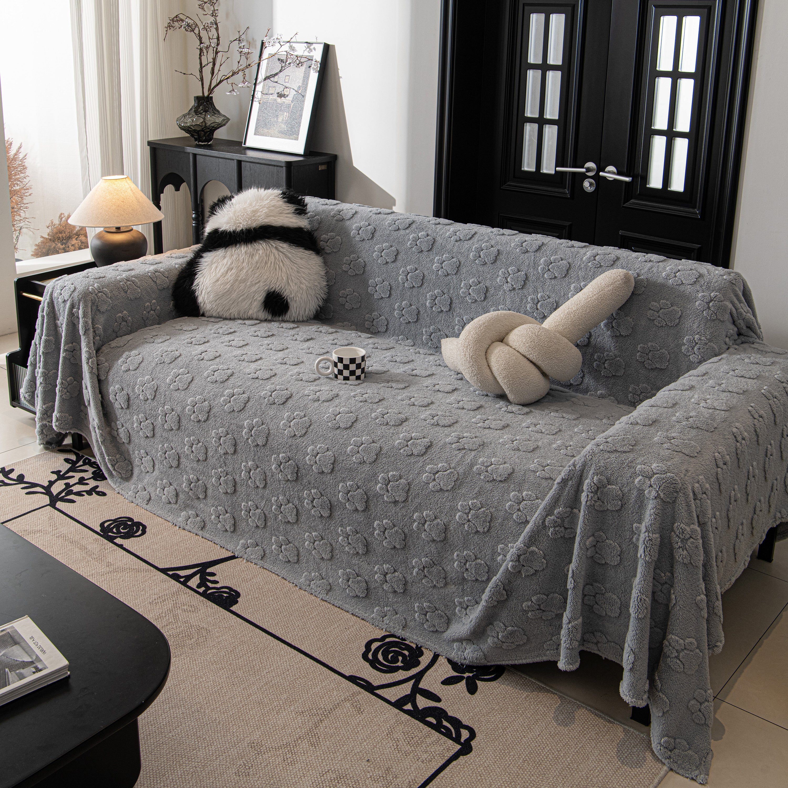 Plush Jacquard Blankets For The Sofa Soft Slipcover Sectional Cover Throws For Sofas