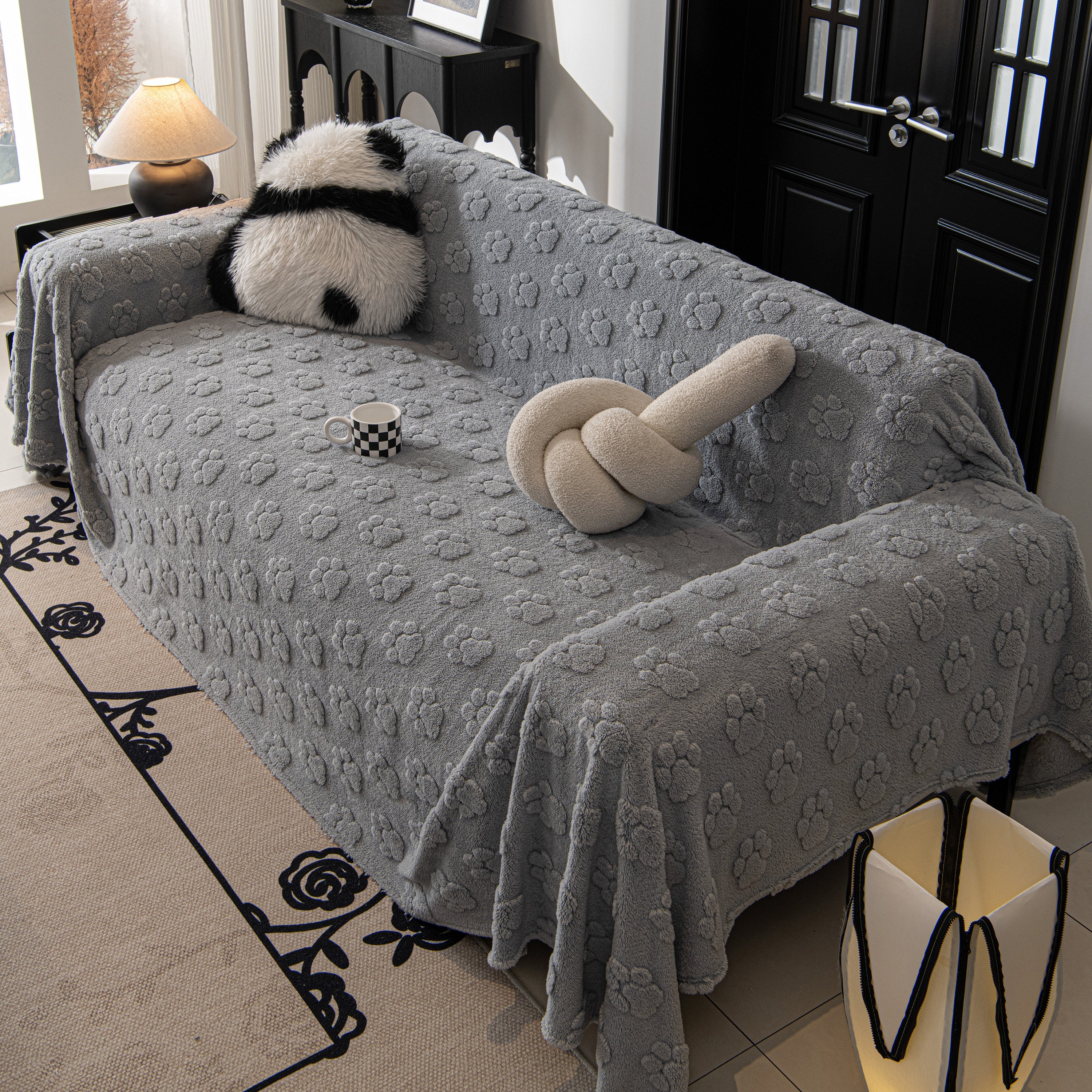 Plush Jacquard Blankets For The Sofa Soft Slipcover Sectional Cover Throws For Sofas