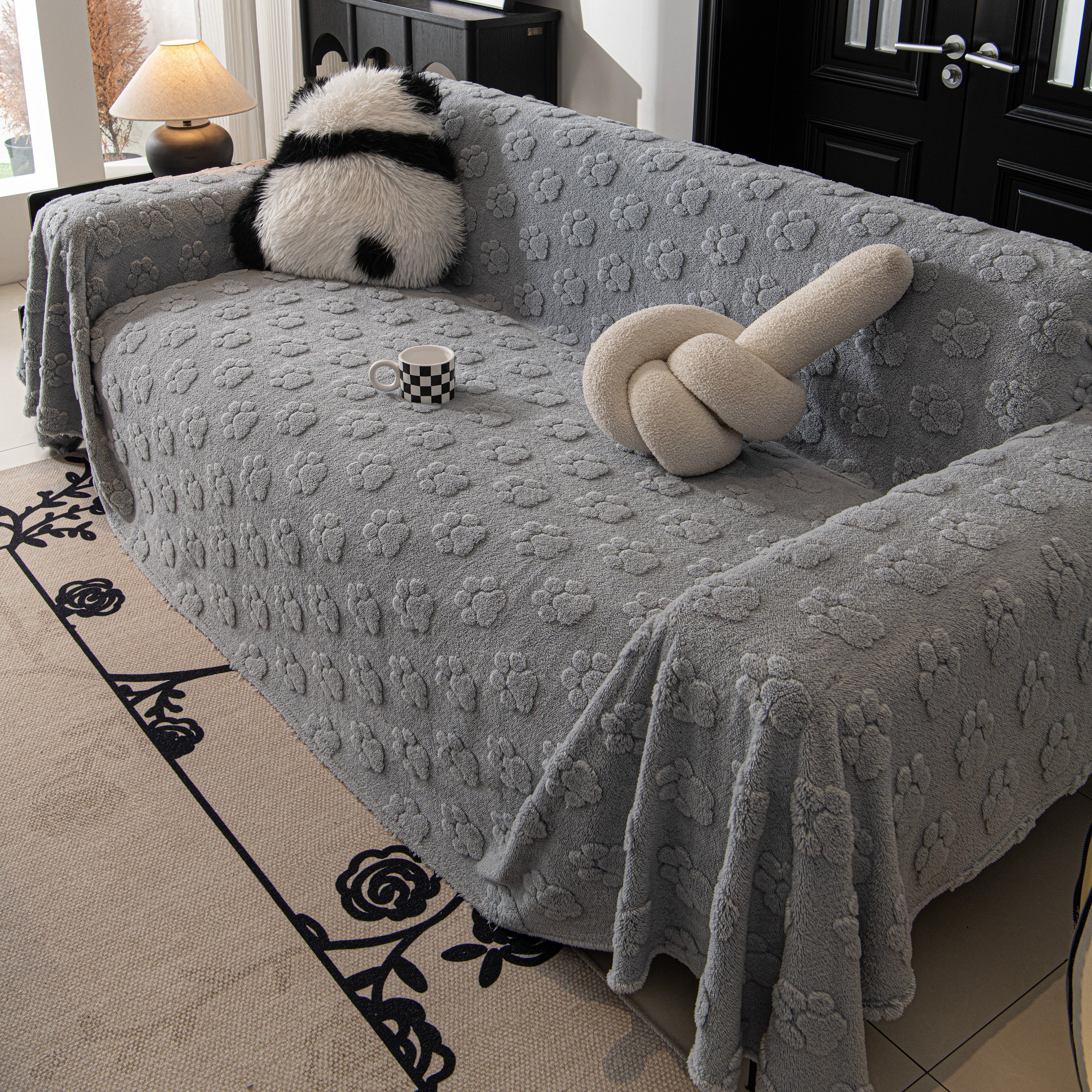 Plush Jacquard Blankets For The Sofa Soft Slipcover Sectional Cover Throws For Sofas