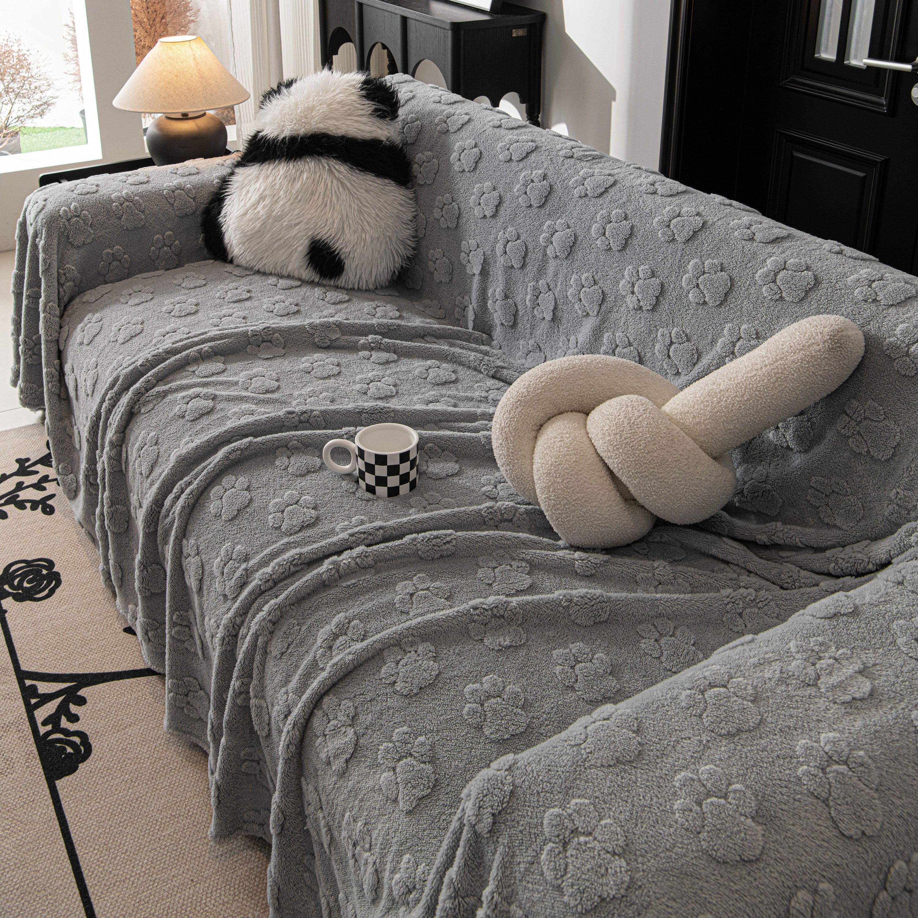 Plush Jacquard Blankets For The Sofa Soft Slipcover Sectional Cover Throws For Sofas