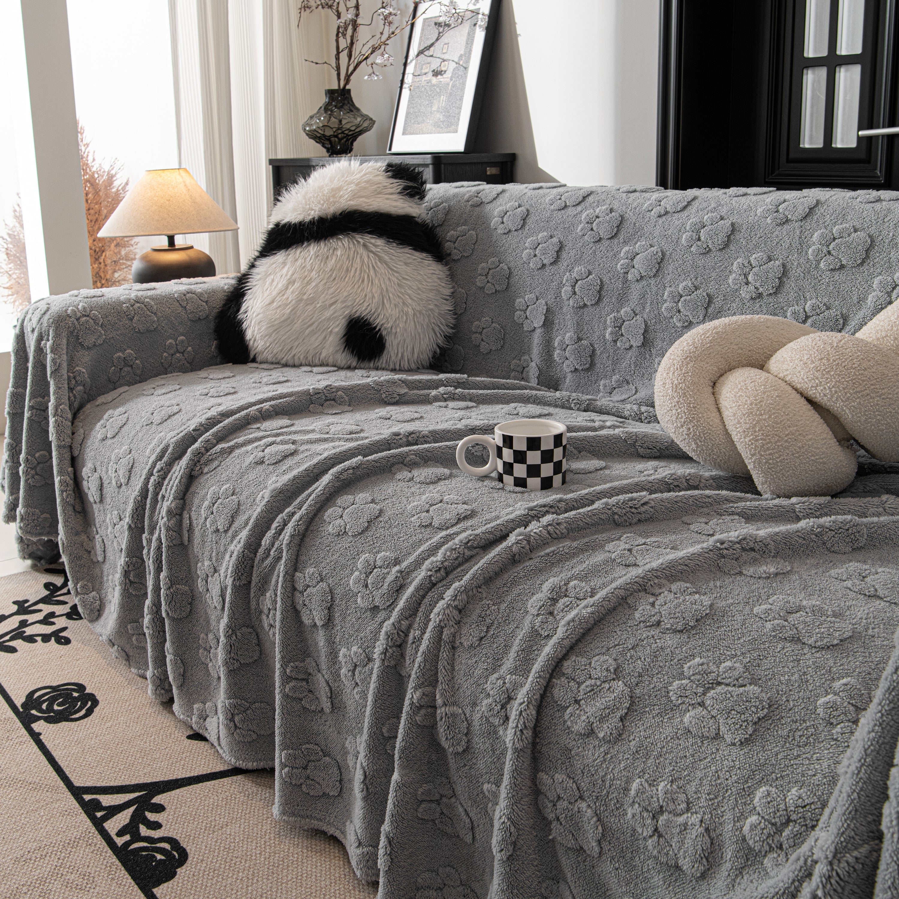 Plush Jacquard Blankets For The Sofa Soft Slipcover Sectional Cover Throws For Sofas