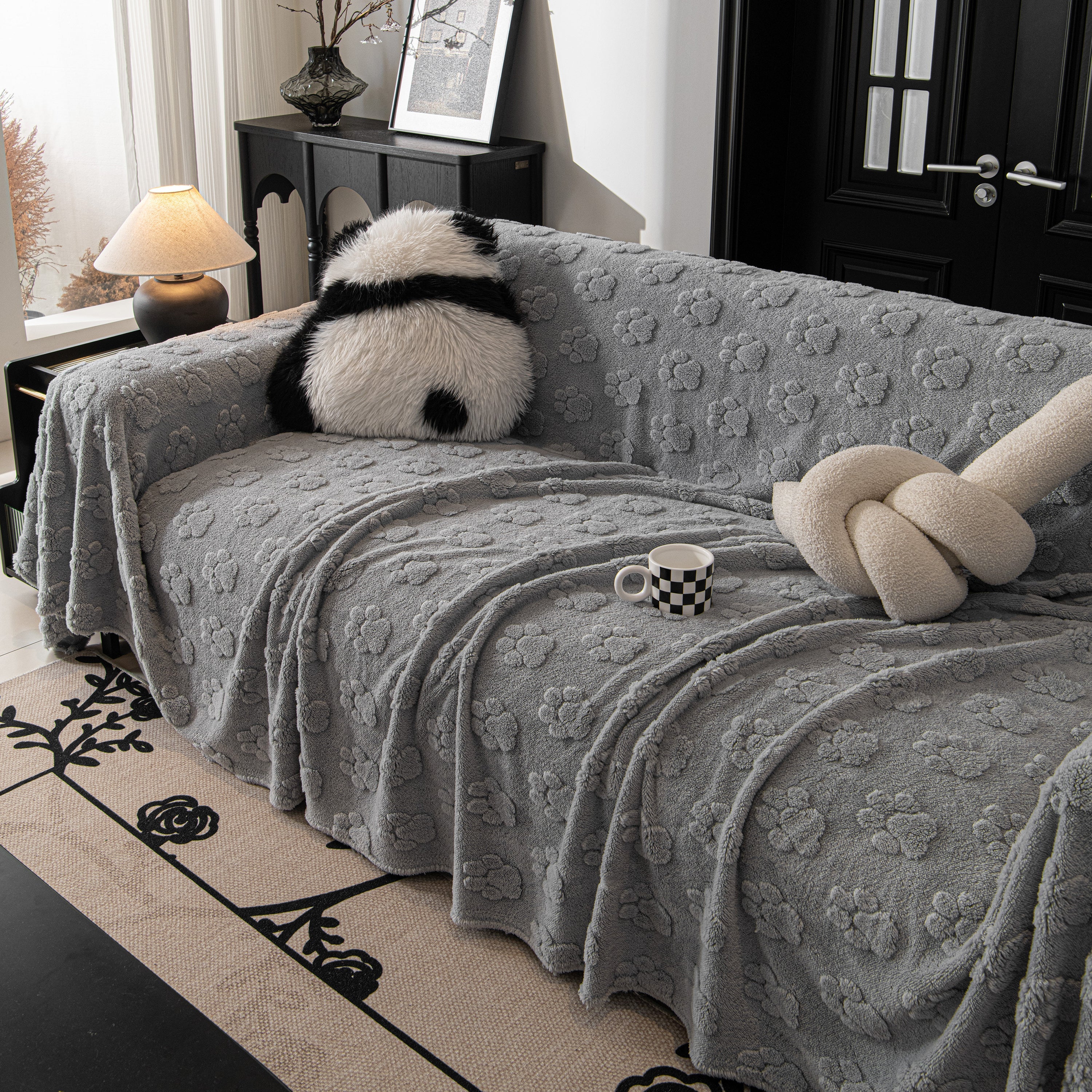 Plush Jacquard Blankets For The Sofa Soft Slipcover Sectional Cover Throws For Sofas