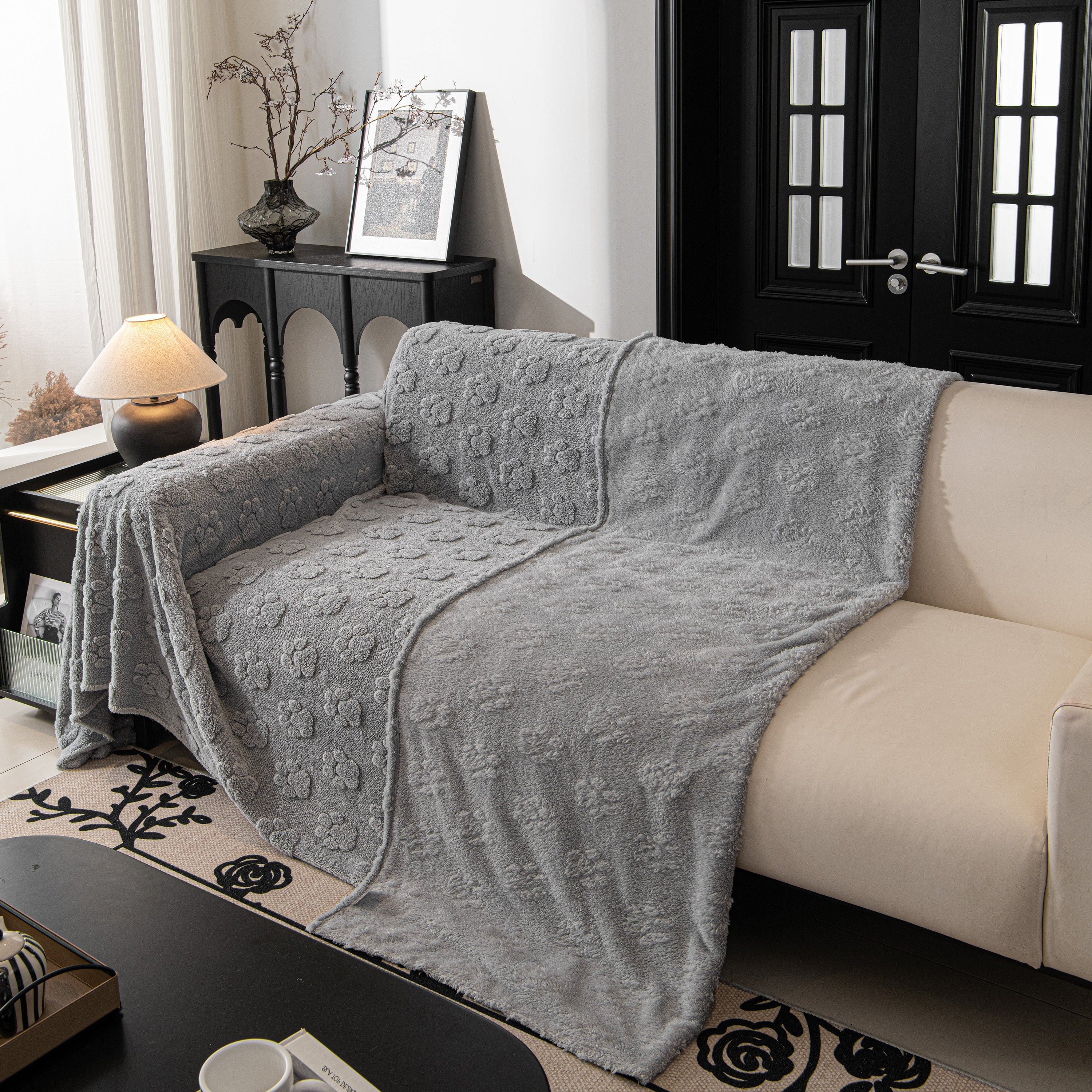Plush Jacquard Blankets For The Sofa Soft Slipcover Sectional Cover Throws For Sofas