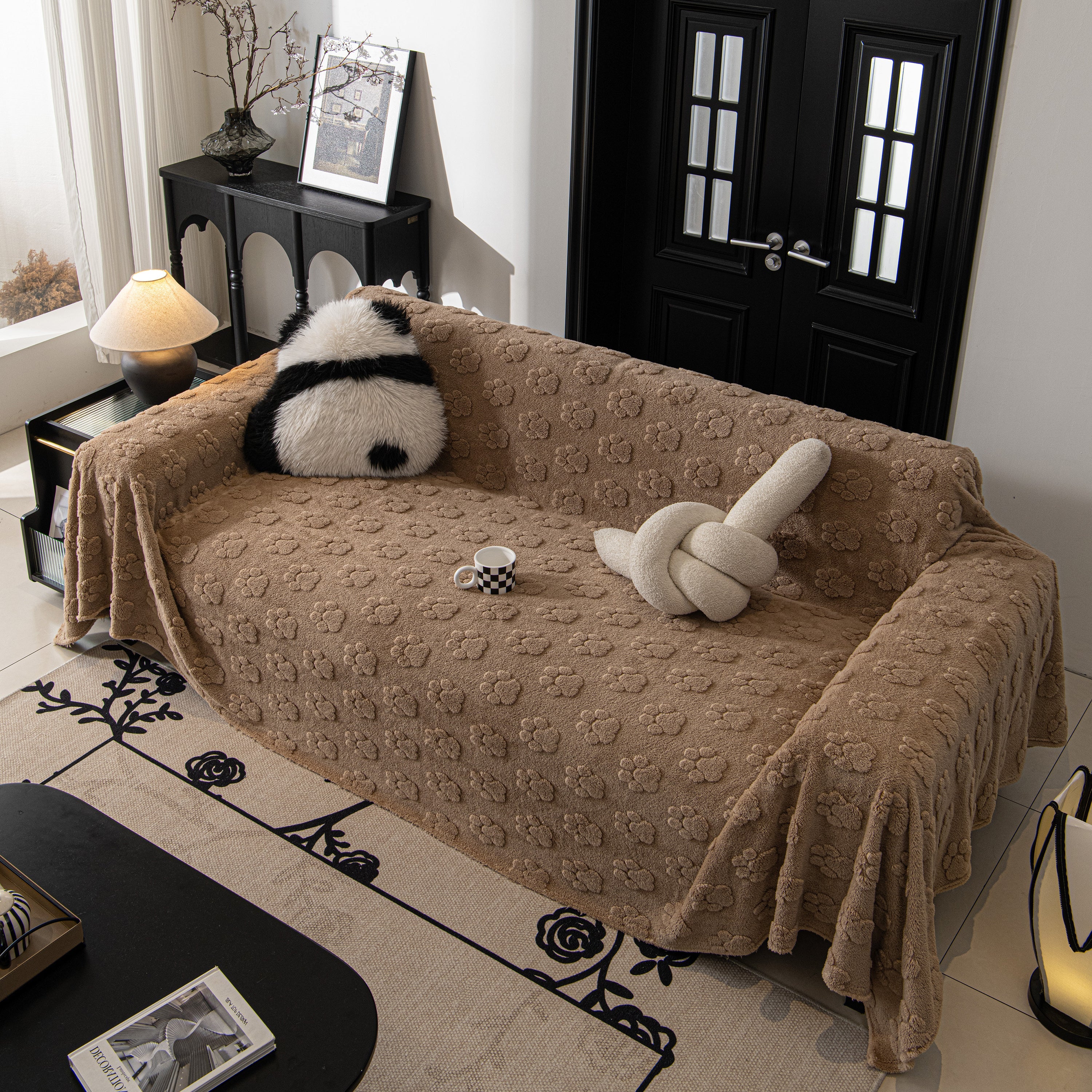 Plush Jacquard Blankets For The Sofa Soft Slipcover Sectional Cover Throws For Sofas