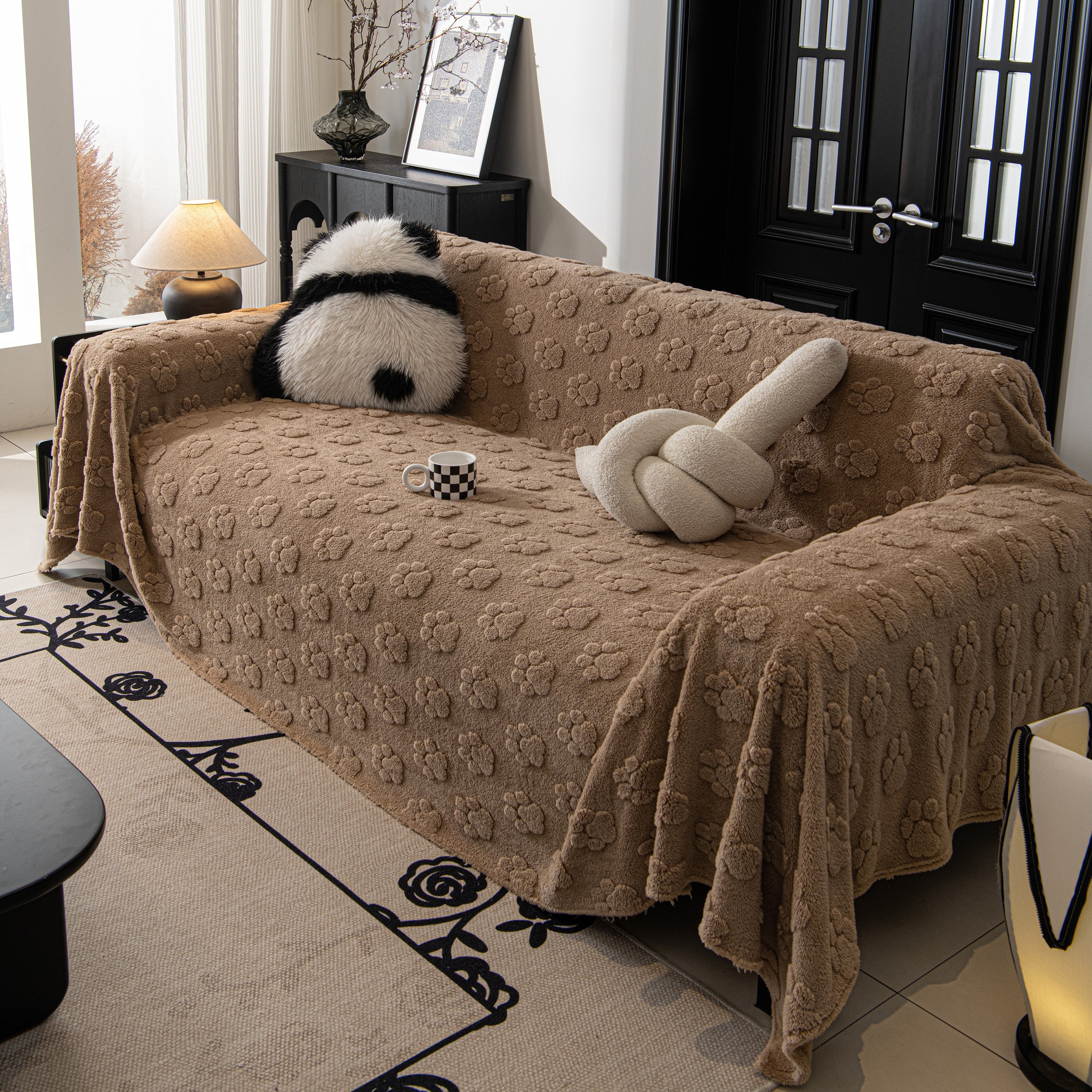 Plush Jacquard Blankets For The Sofa Soft Slipcover Sectional Cover Throws For Sofas