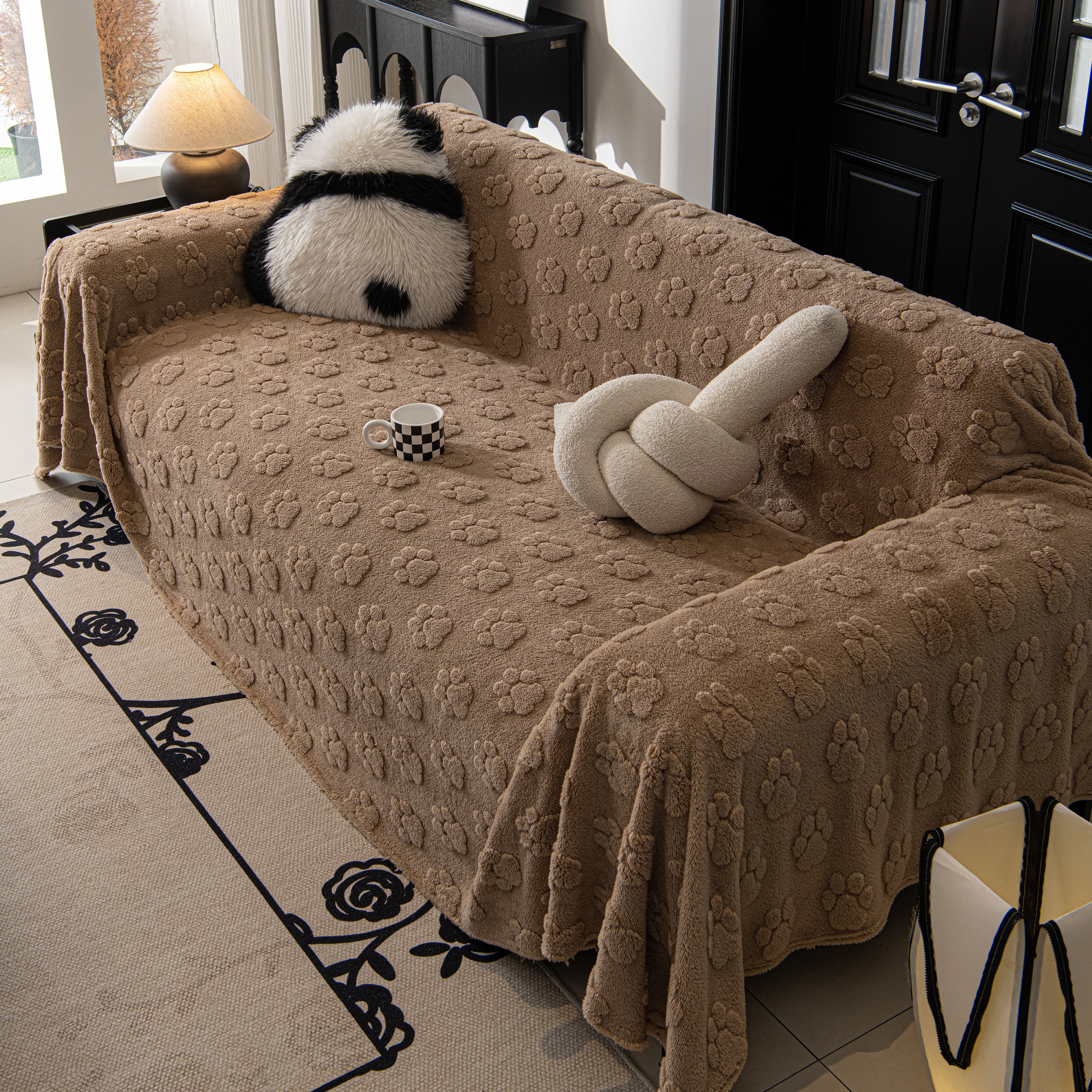 Plush Jacquard Blankets For The Sofa Soft Slipcover Sectional Cover Throws For Sofas
