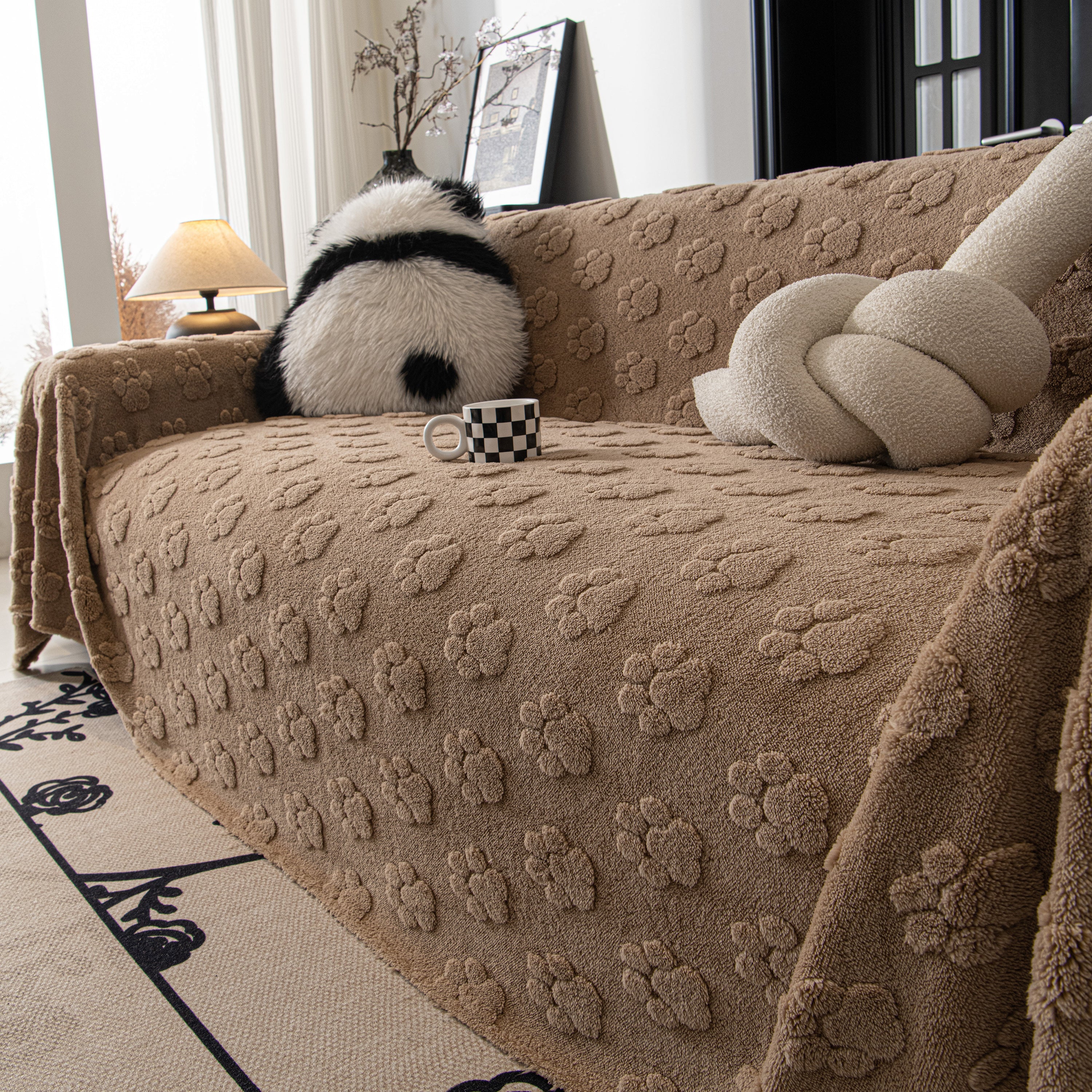 Plush Jacquard Blankets For The Sofa Soft Slipcover Sectional Cover Throws For Sofas