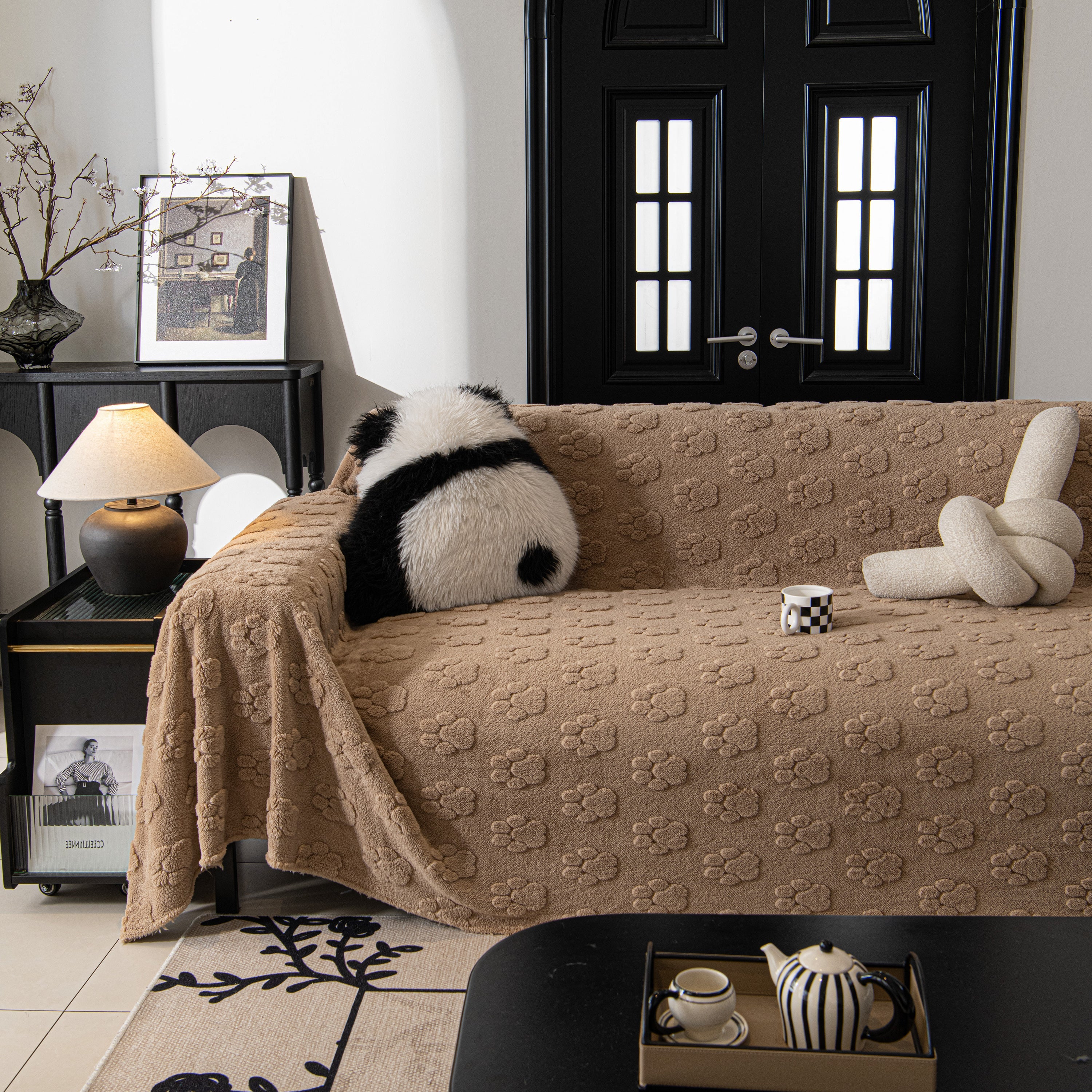 Plush Jacquard Blankets For The Sofa Soft Slipcover Sectional Cover Throws For Sofas