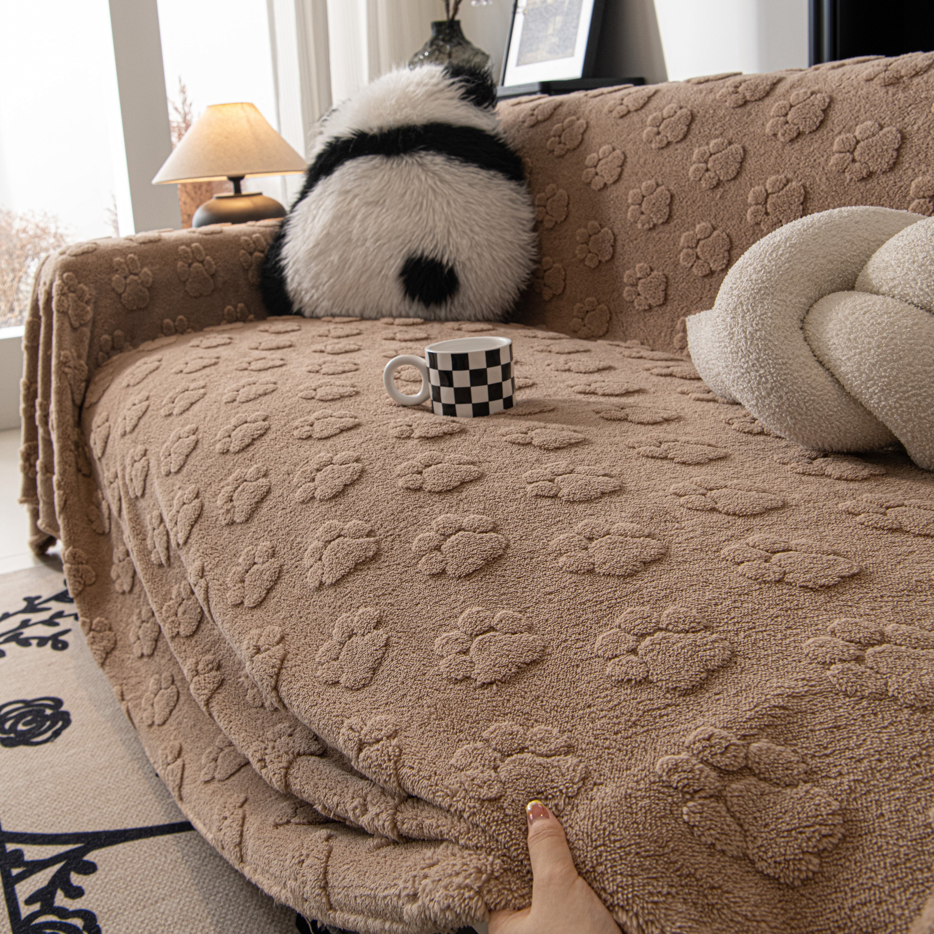 Plush Jacquard Blankets For The Sofa Soft Slipcover Sectional Cover Throws For Sofas