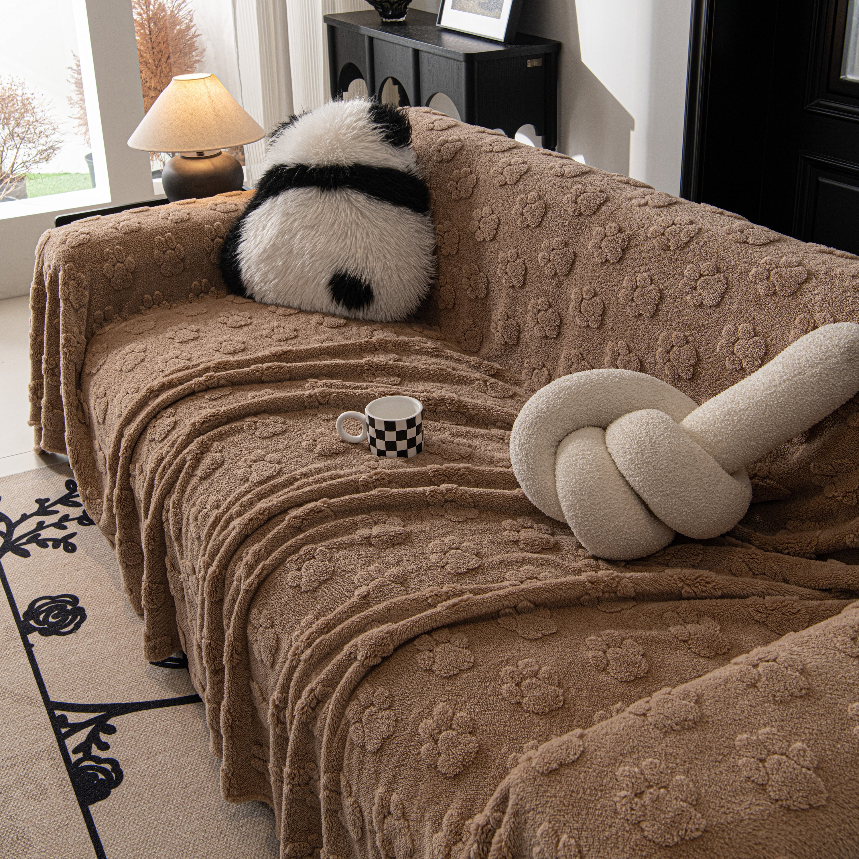 Plush Jacquard Blankets For The Sofa Soft Slipcover Sectional Cover Throws For Sofas