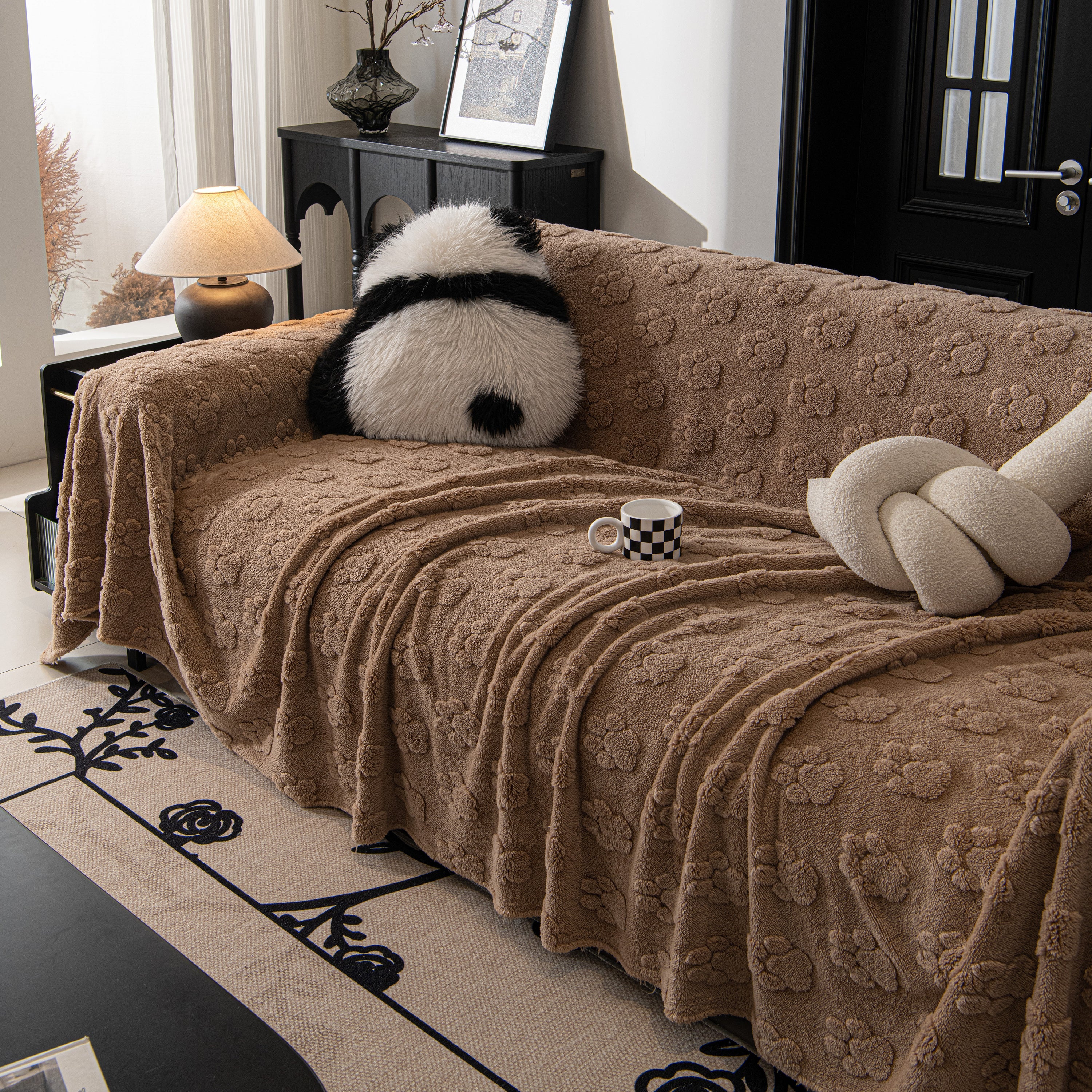 Plush Jacquard Blankets For The Sofa Soft Slipcover Sectional Cover Throws For Sofas