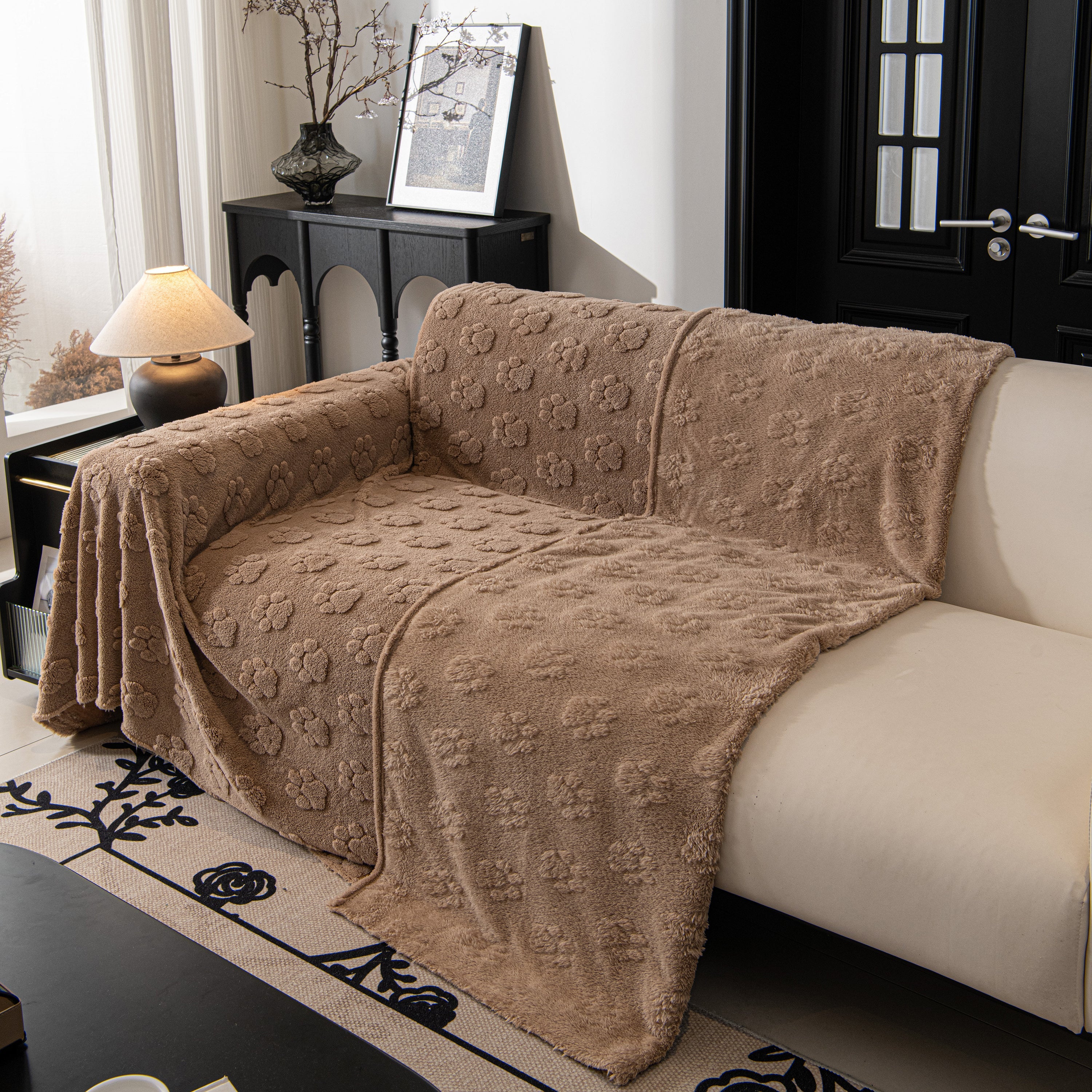 Plush Jacquard Blankets For The Sofa Soft Slipcover Sectional Cover Throws For Sofas
