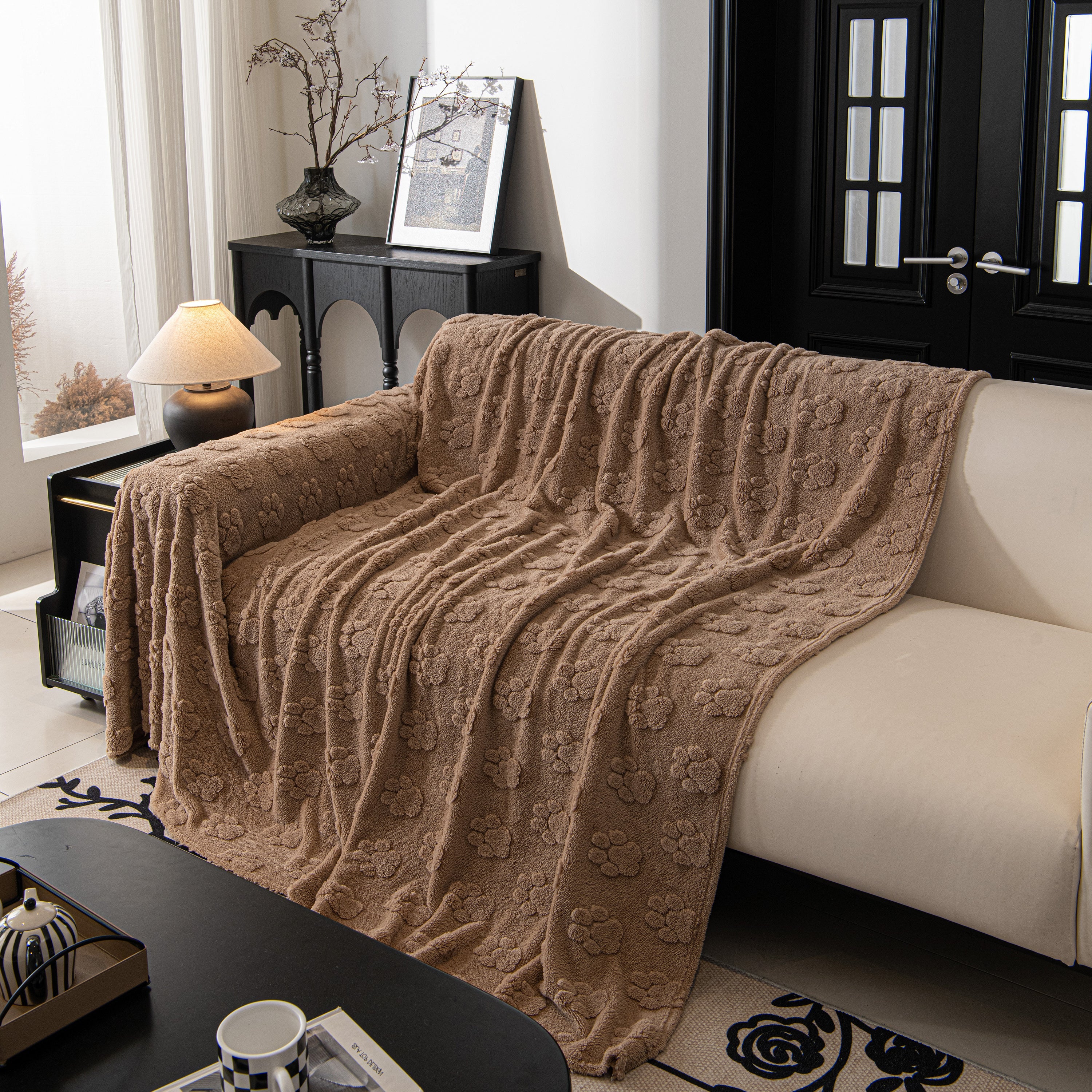 Plush Jacquard Blankets For The Sofa Soft Slipcover Sectional Cover Throws For Sofas