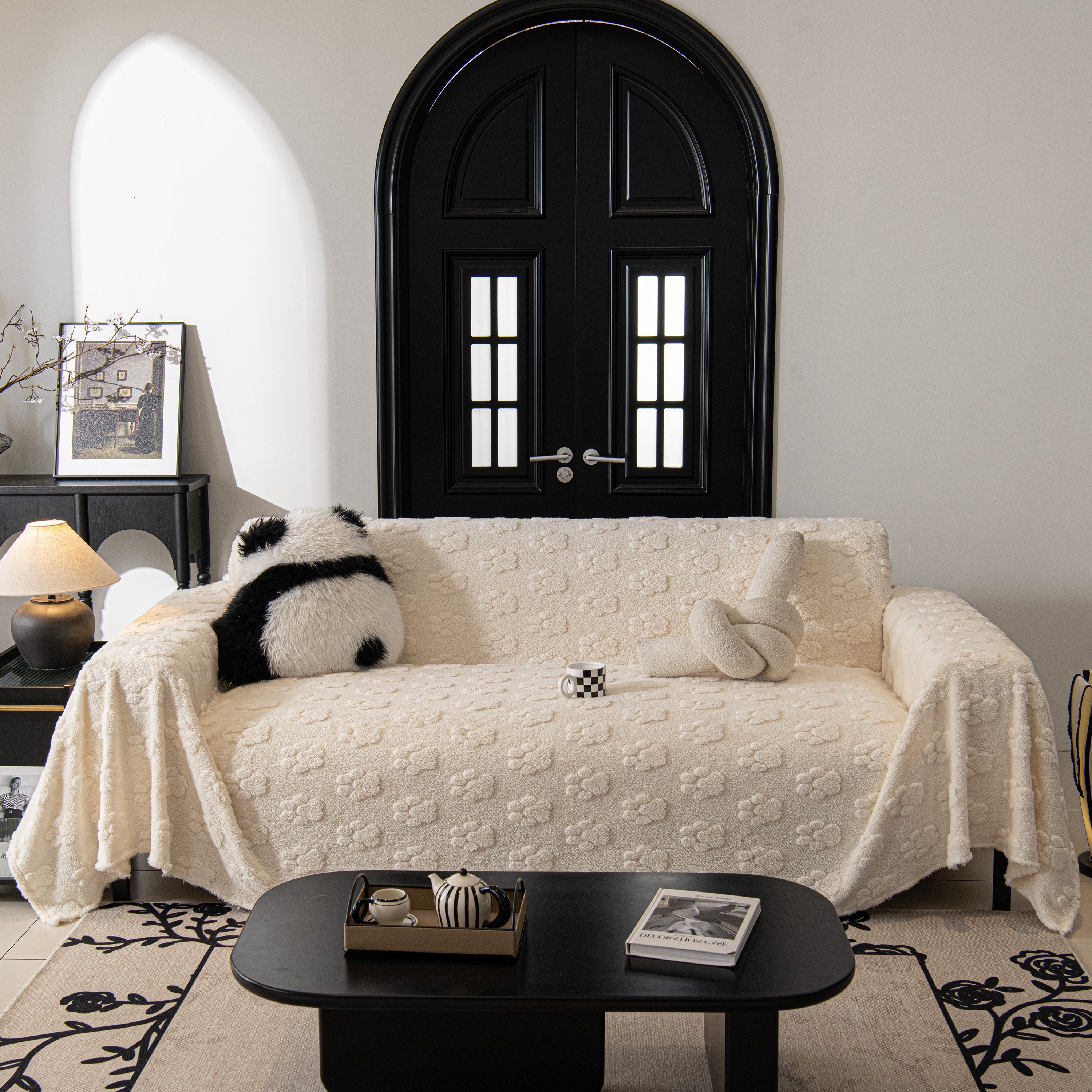 Plush Jacquard Blankets For The Sofa Soft Slipcover Sectional Cover Throws For Sofas