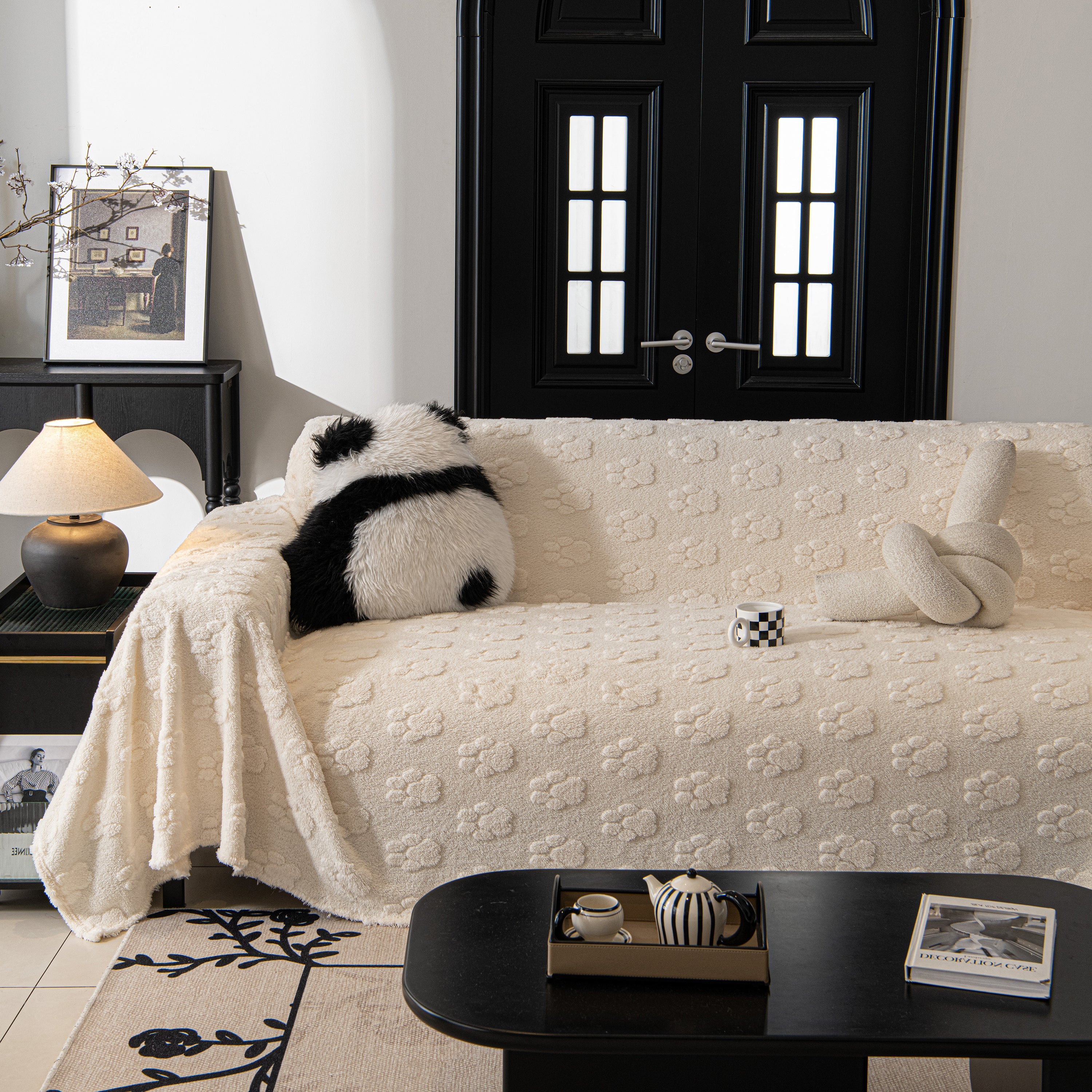 Plush Jacquard Blankets For The Sofa Soft Slipcover Sectional Cover Throws For Sofas