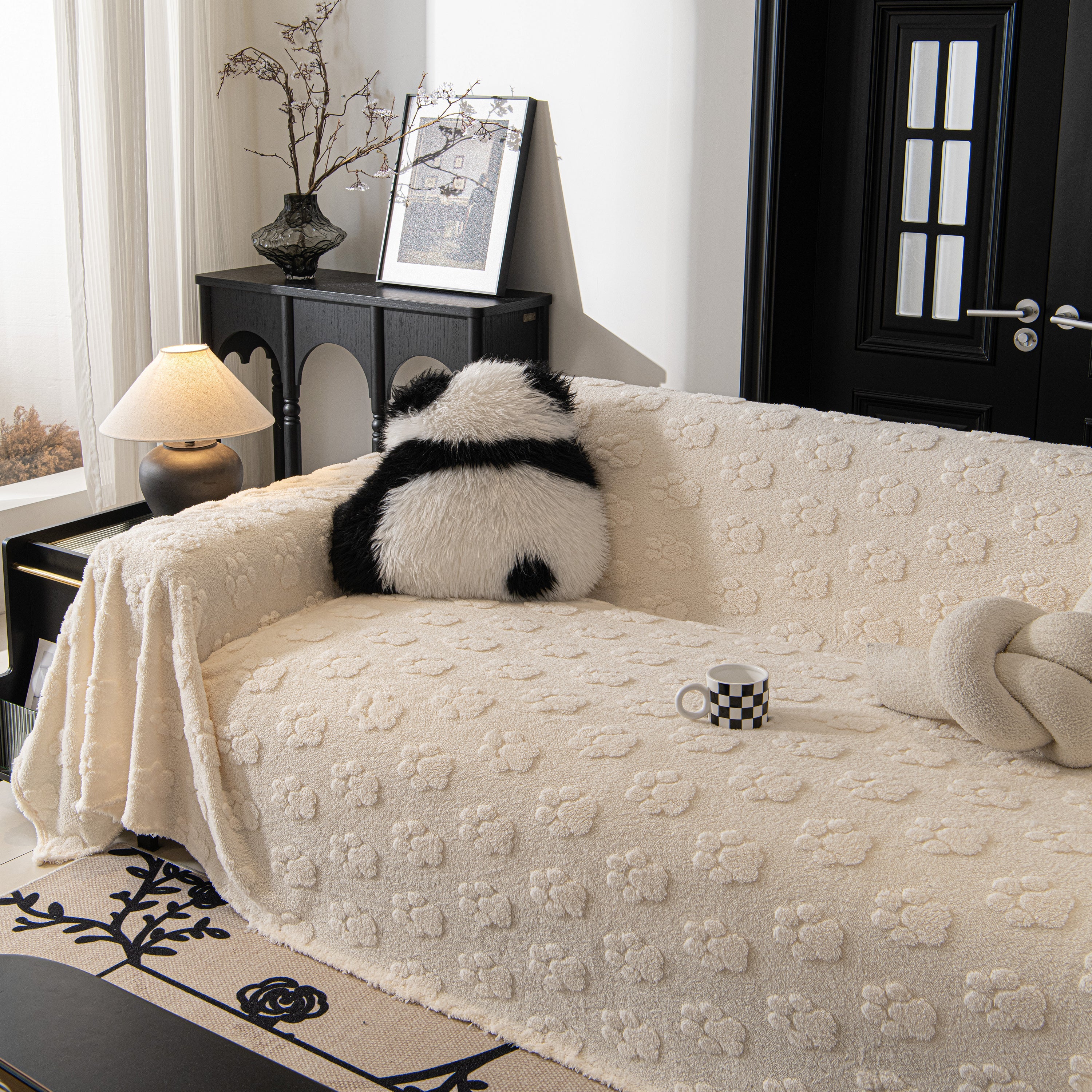 Plush Jacquard Blankets For The Sofa Soft Slipcover Sectional Cover Throws For Sofas